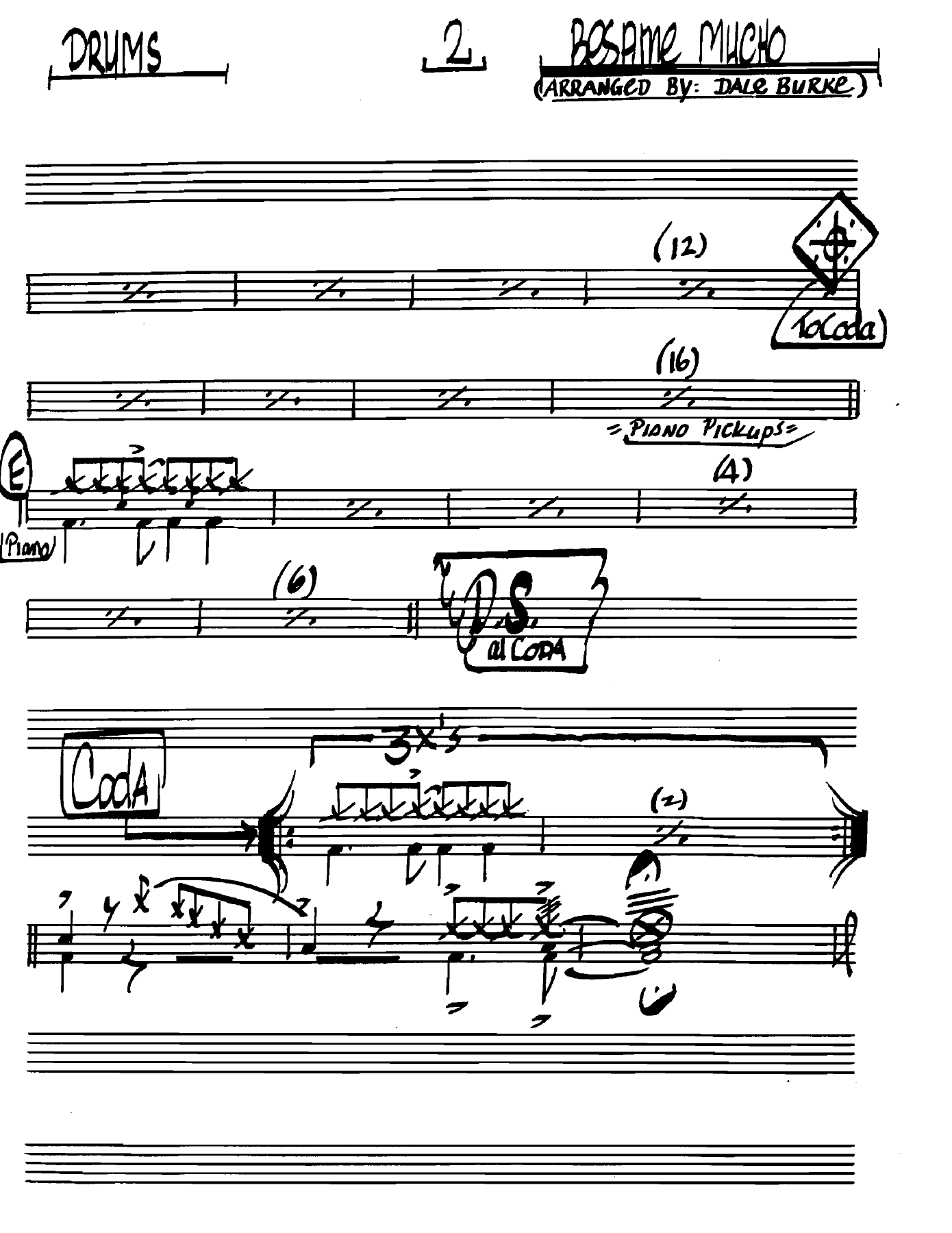 Besamemucho Drums — page 2