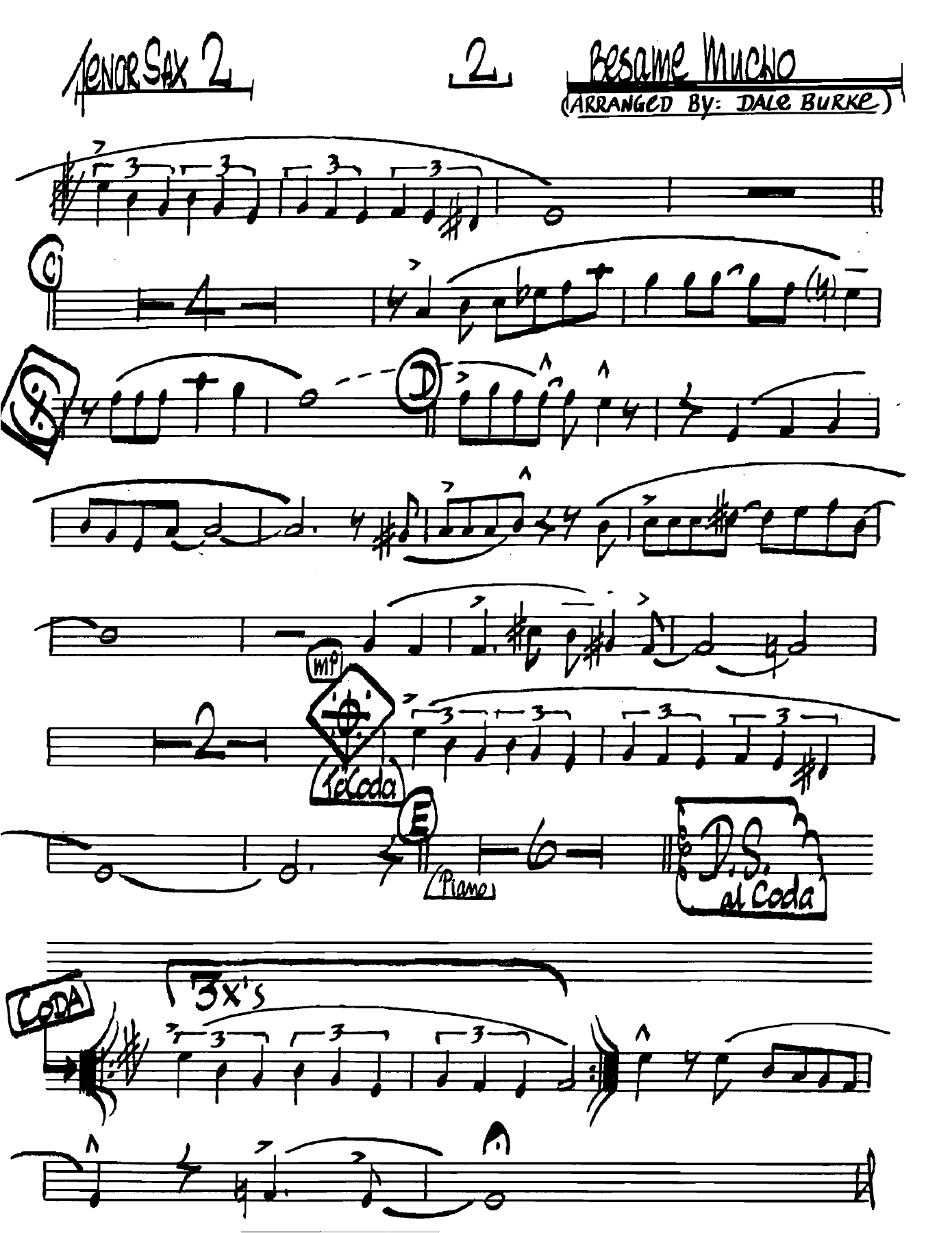 Besamemucho Tenorsax2 — page 2