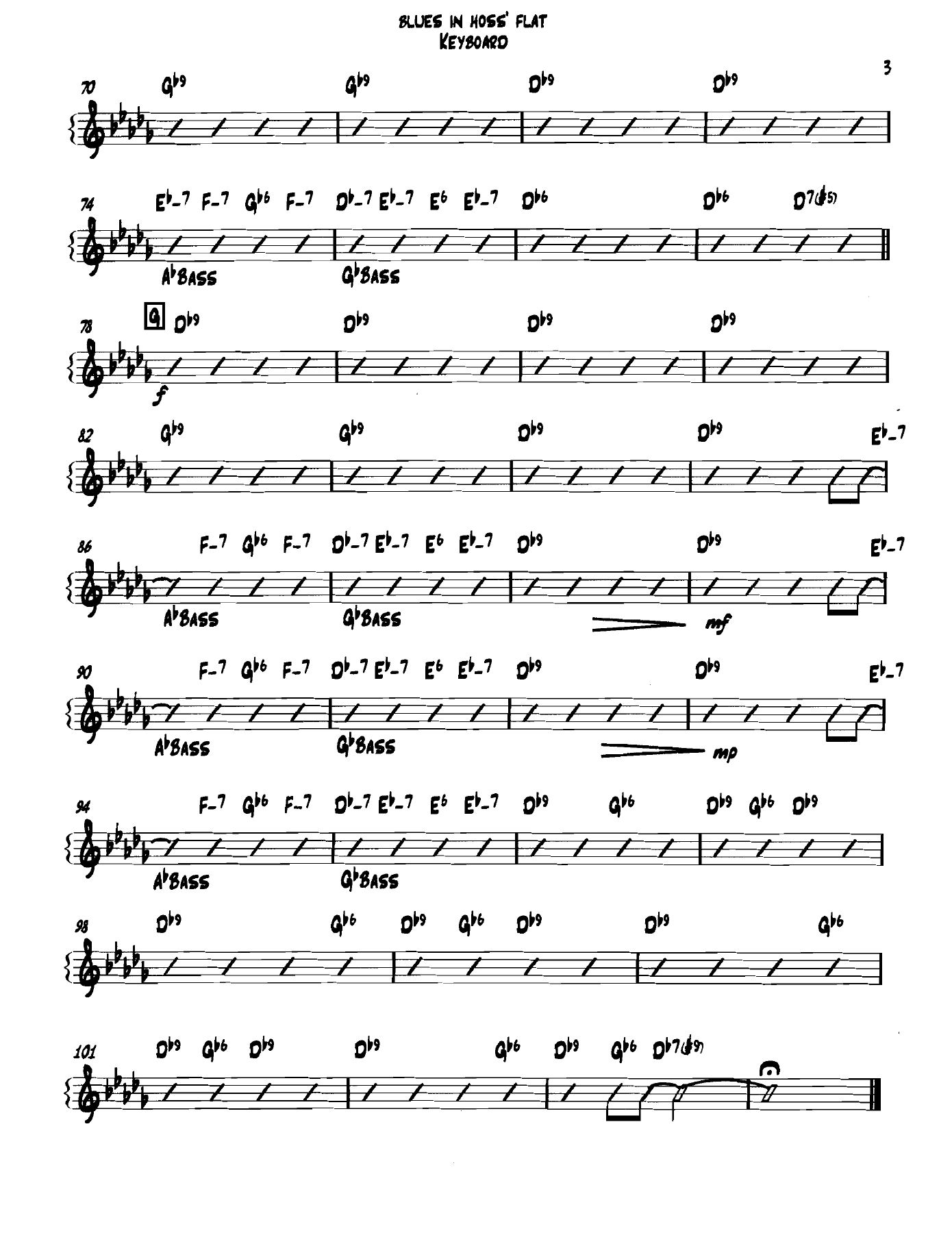 Bluesinhossflat Keyboard — page 3
