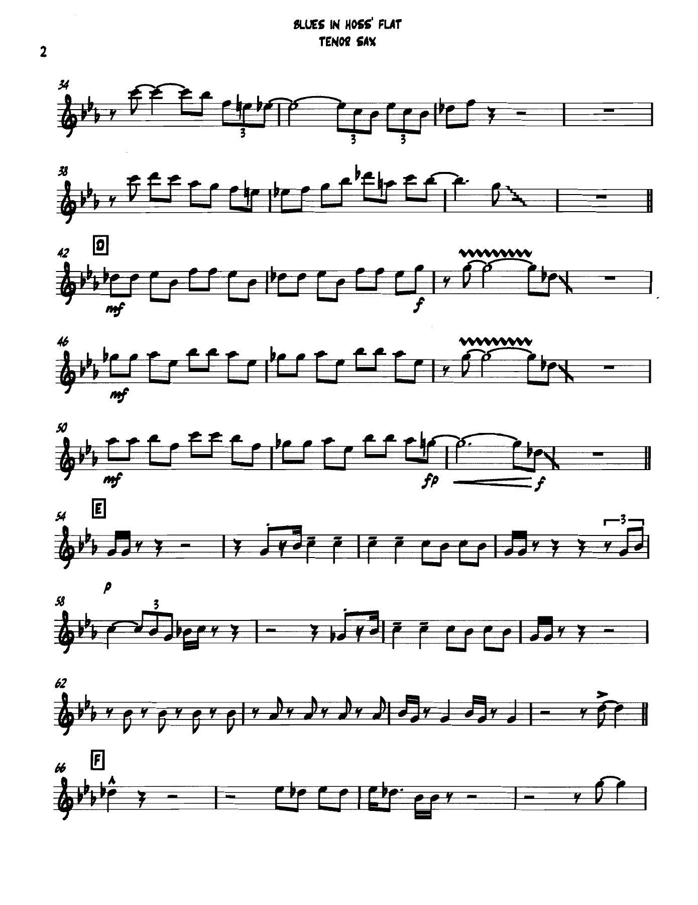 Bluesinhossflat Tenorsax — page 2
