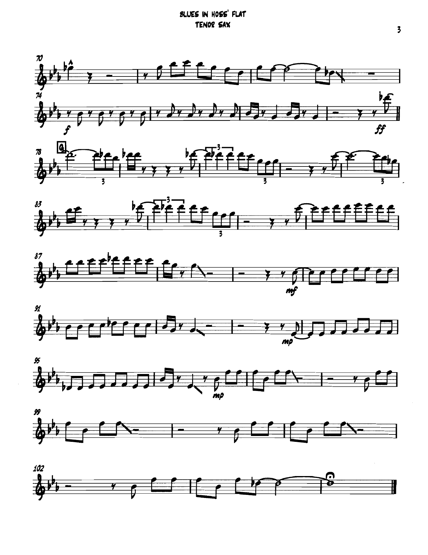 Bluesinhossflat Tenorsax — page 3
