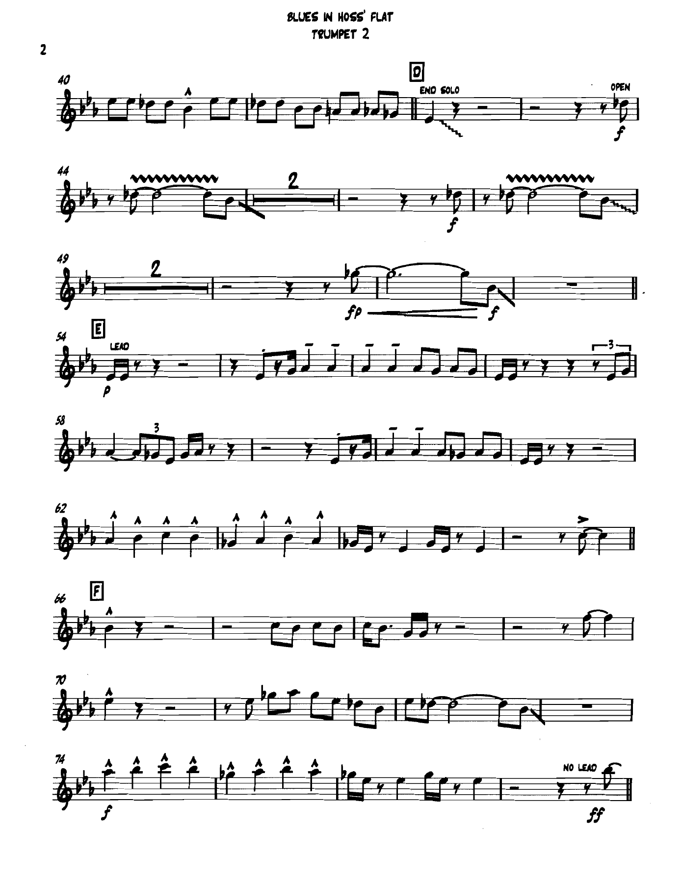 Bluesinhossflat Trumpet2 — page 2