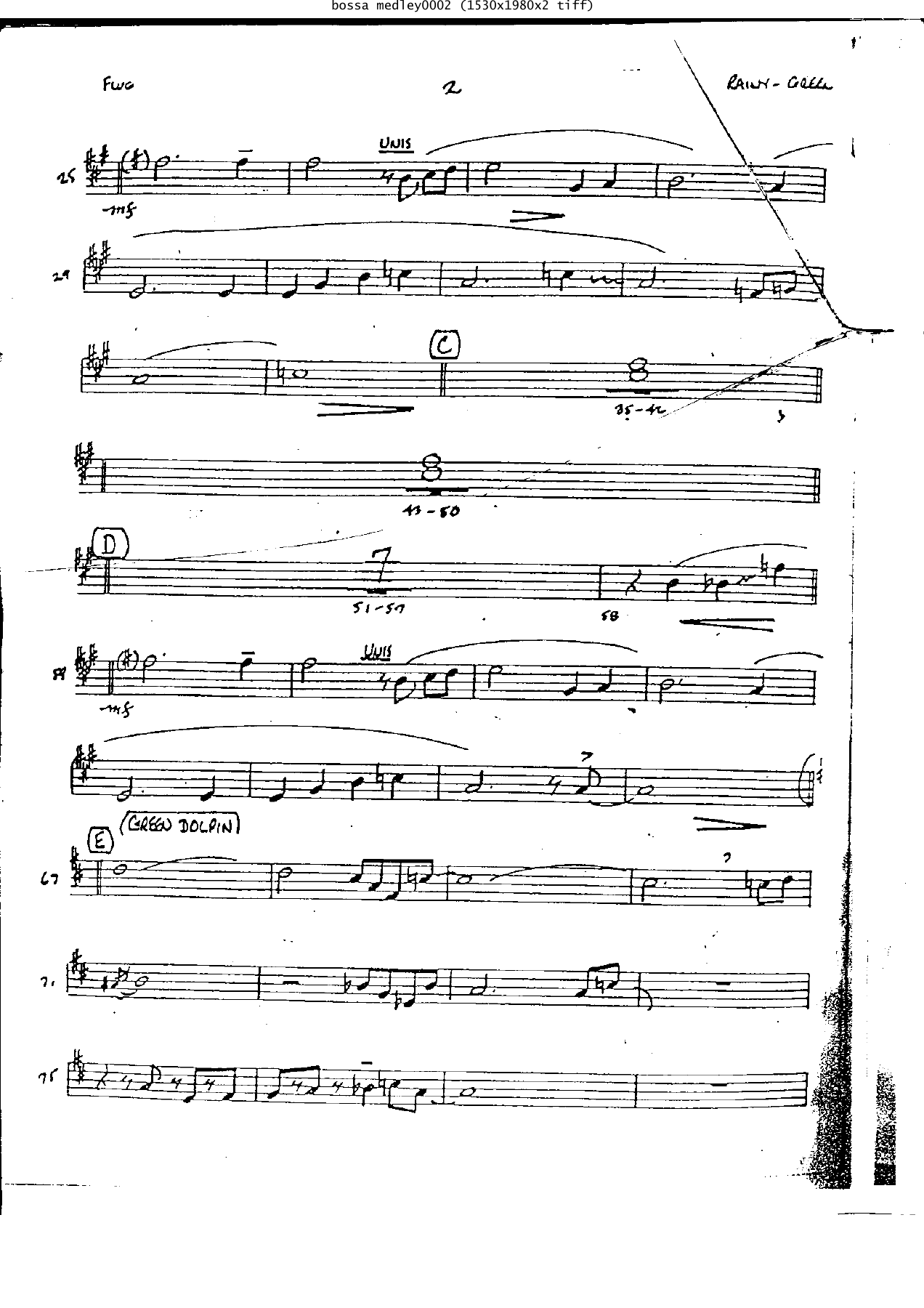Bossa Medley Tpt — page 2