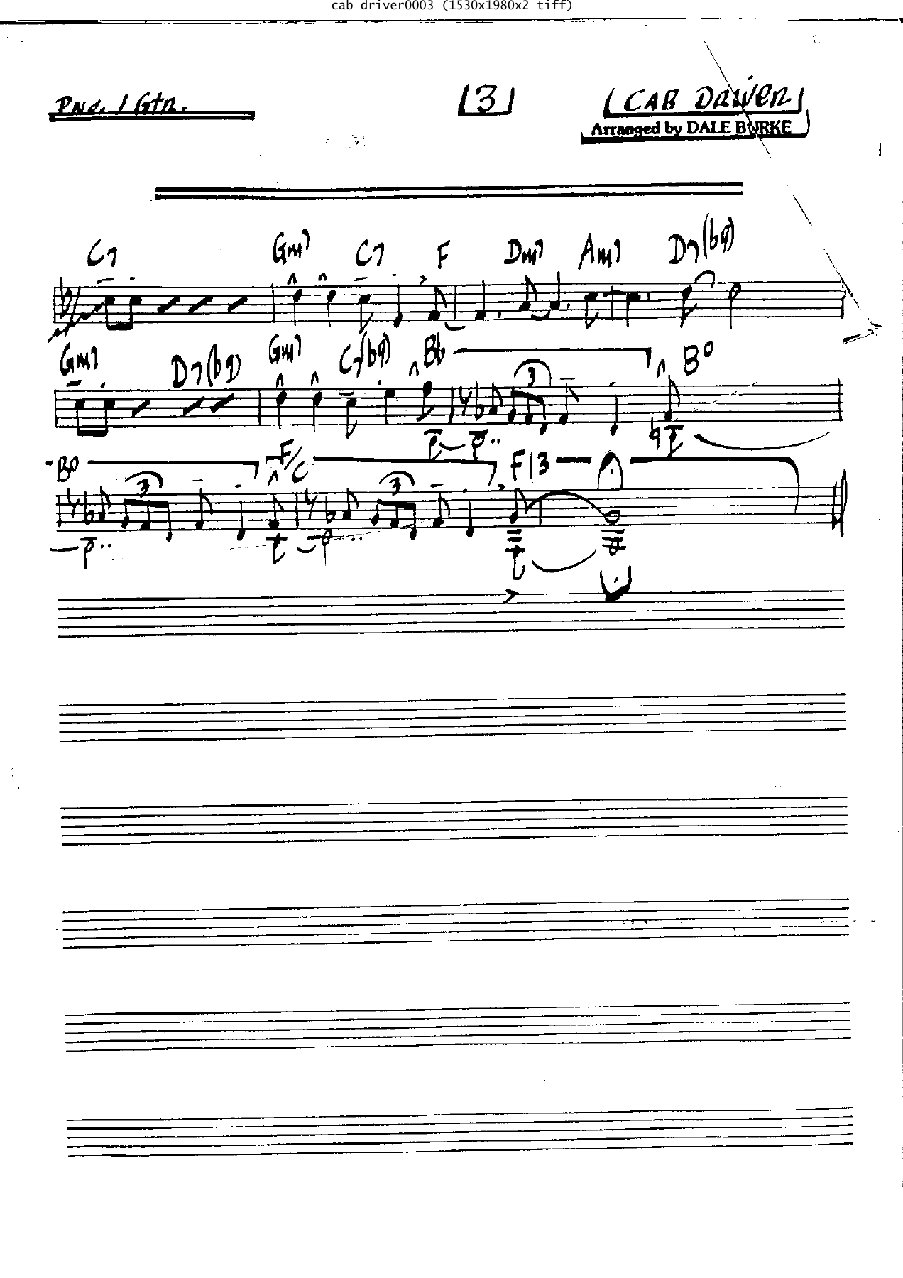 Cab Driver Pno — page 3