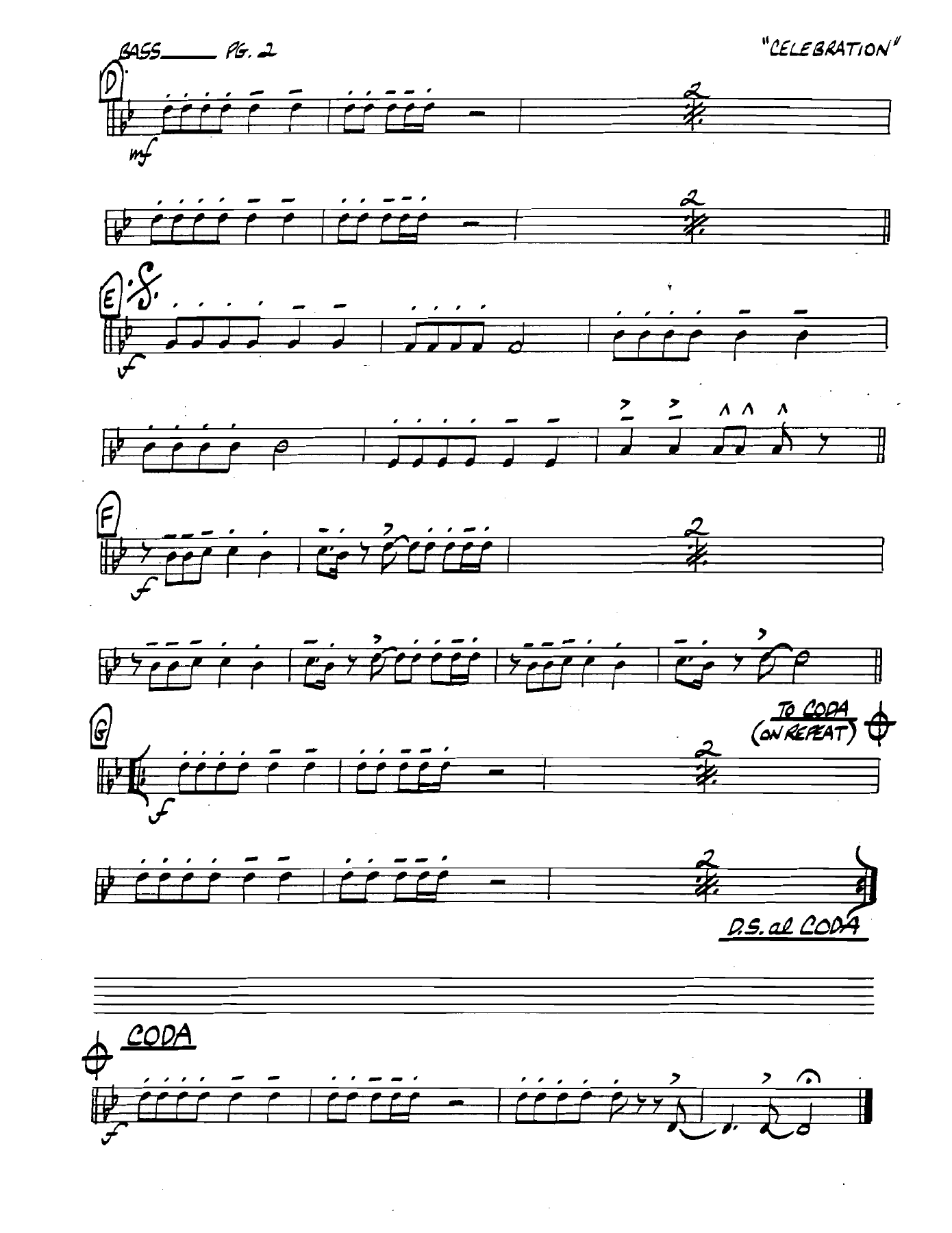 Celebration Bass — page 2