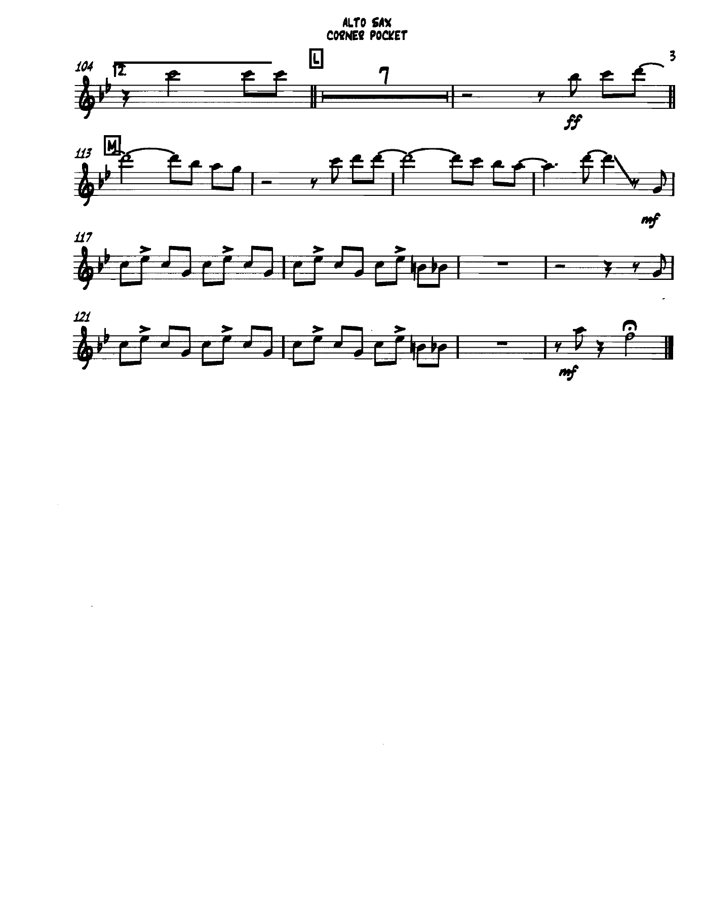 Cornerpocket Altosax — page 3