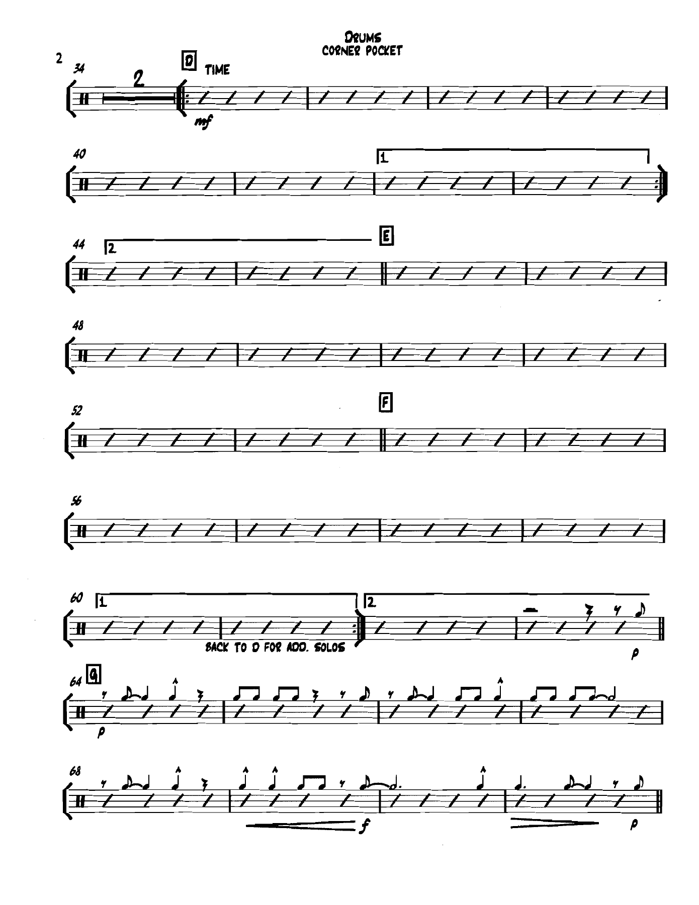Cornerpocket Drums — page 2