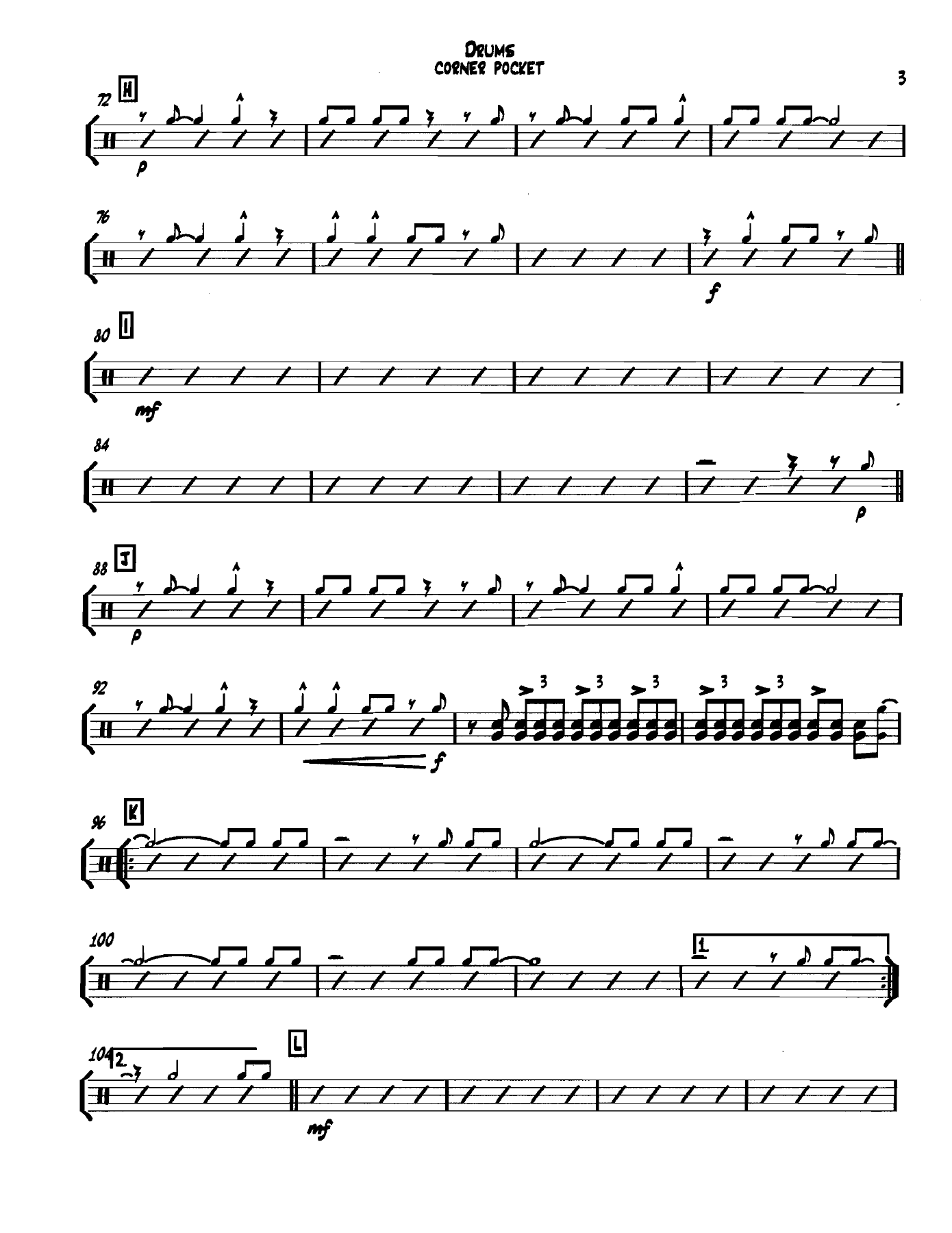 Cornerpocket Drums — page 3