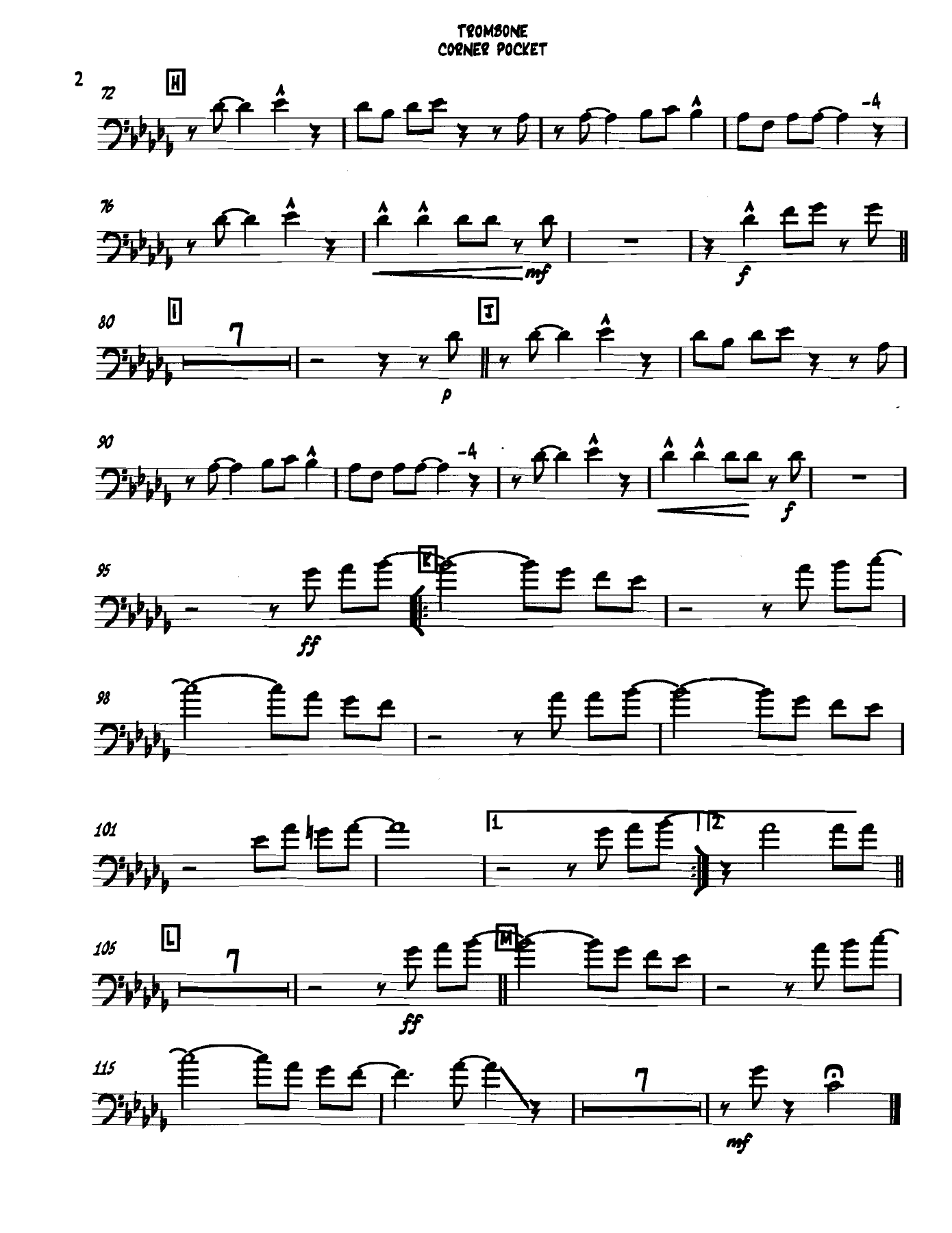 Cornerpocket Trombone — page 2