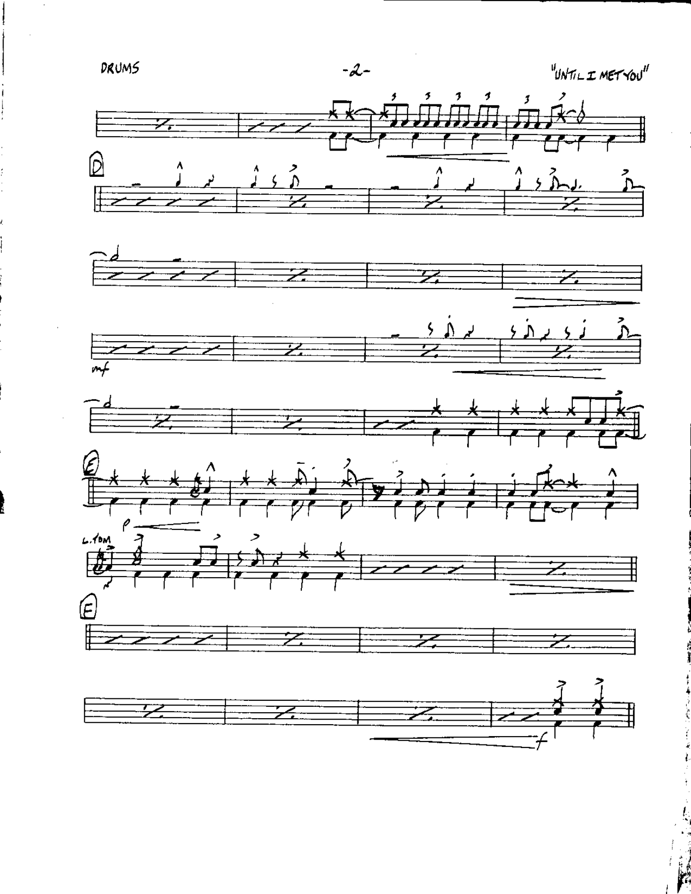 Circle 3-Until I met You-Drums — page 2