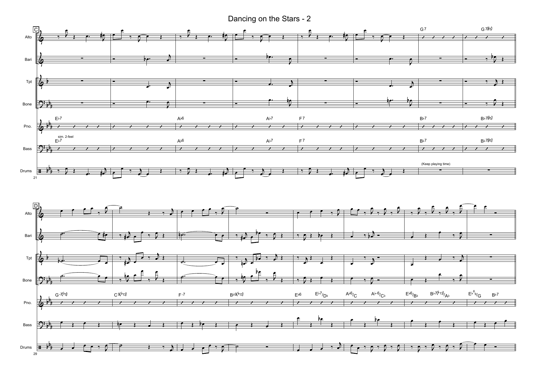 Dancing On The Stars score — page 2