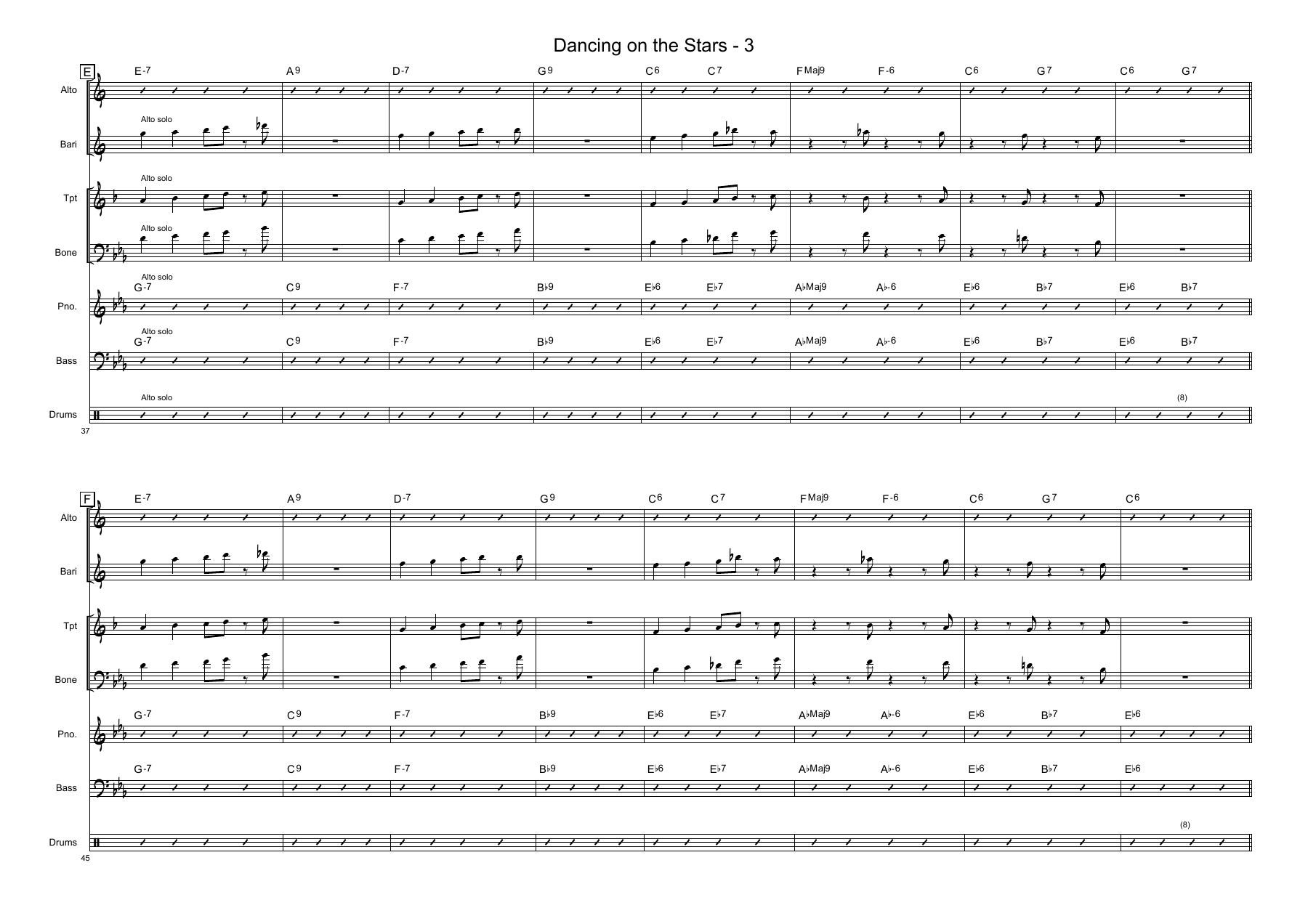Dancing On The Stars score — page 3