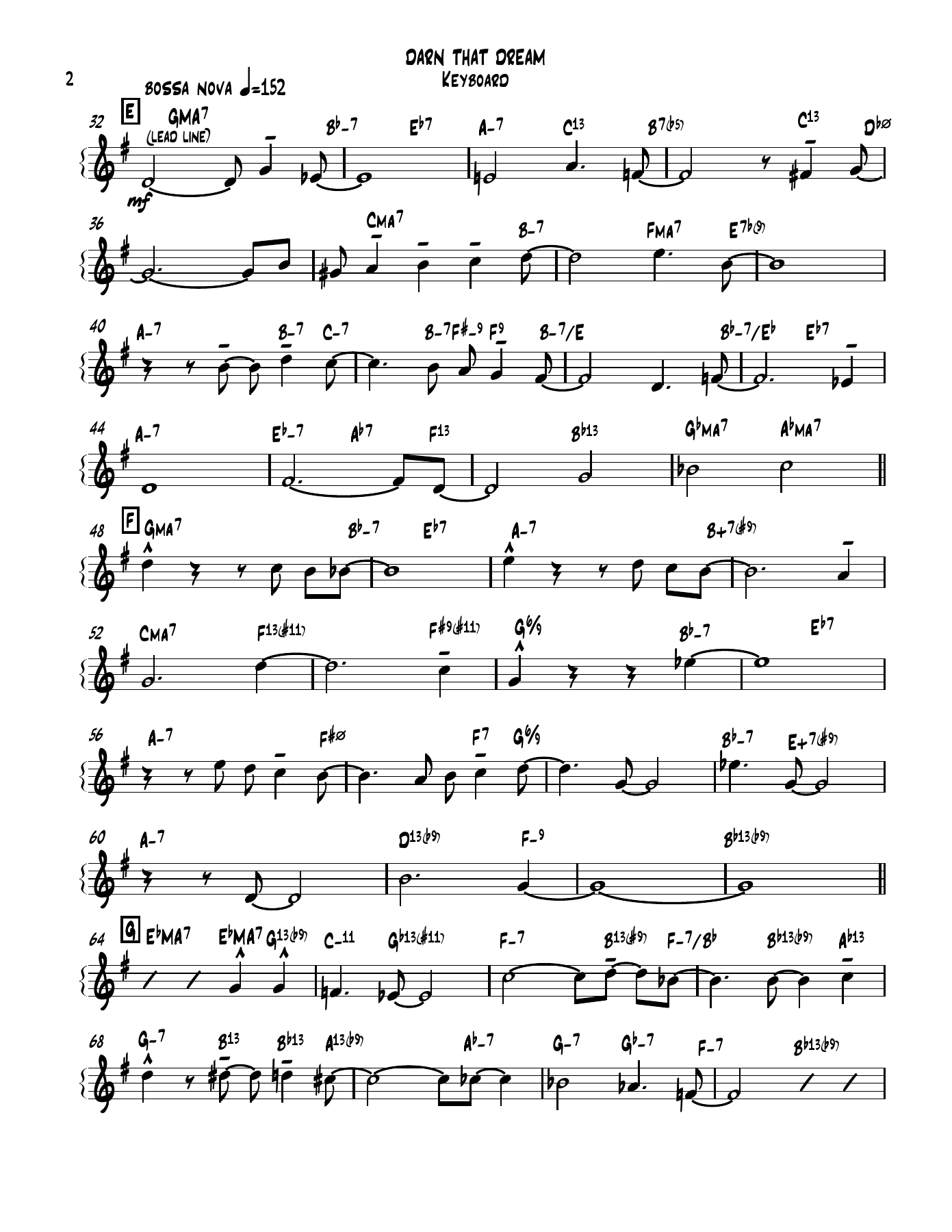 darn that dream 01 Keyboard — page 2