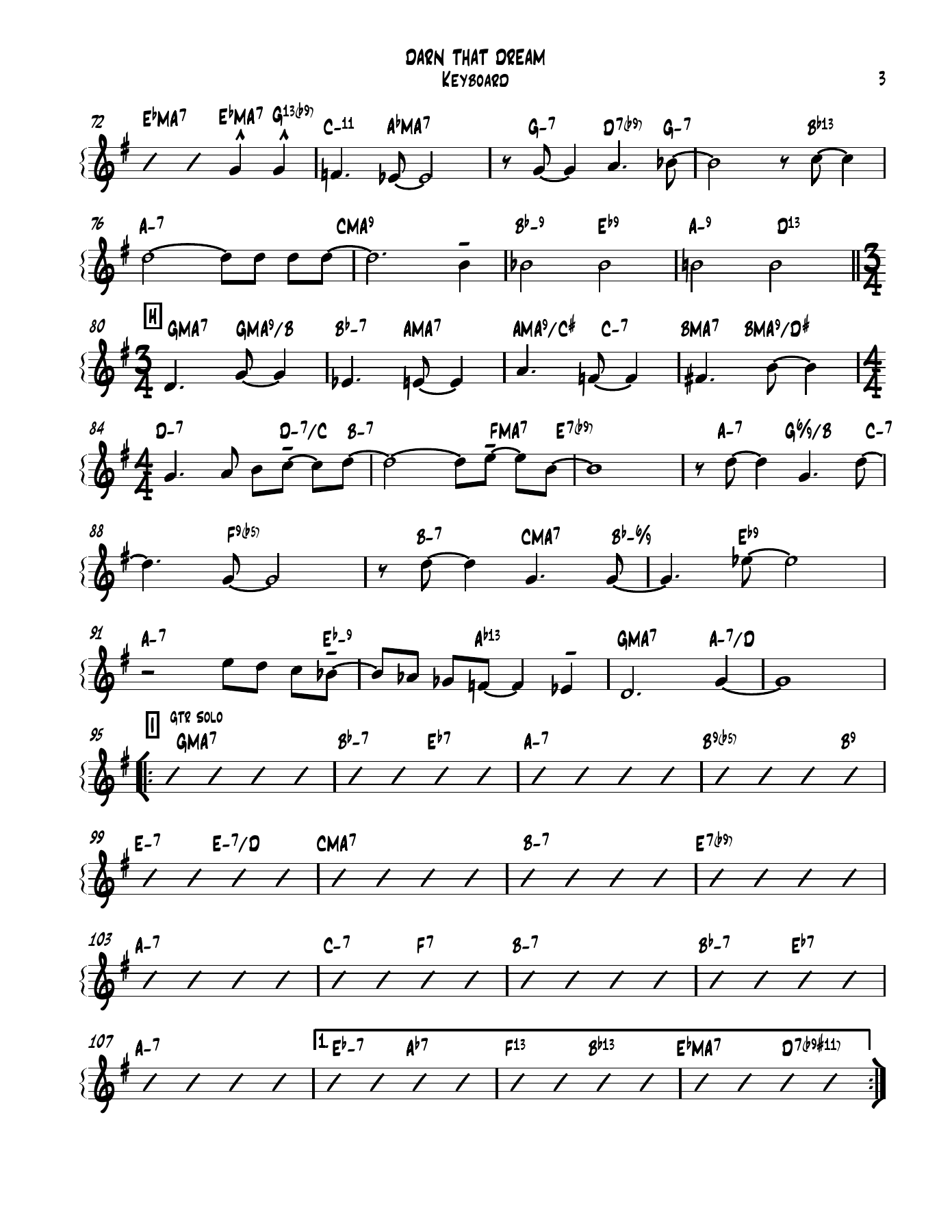 darn that dream 01 Keyboard — page 3