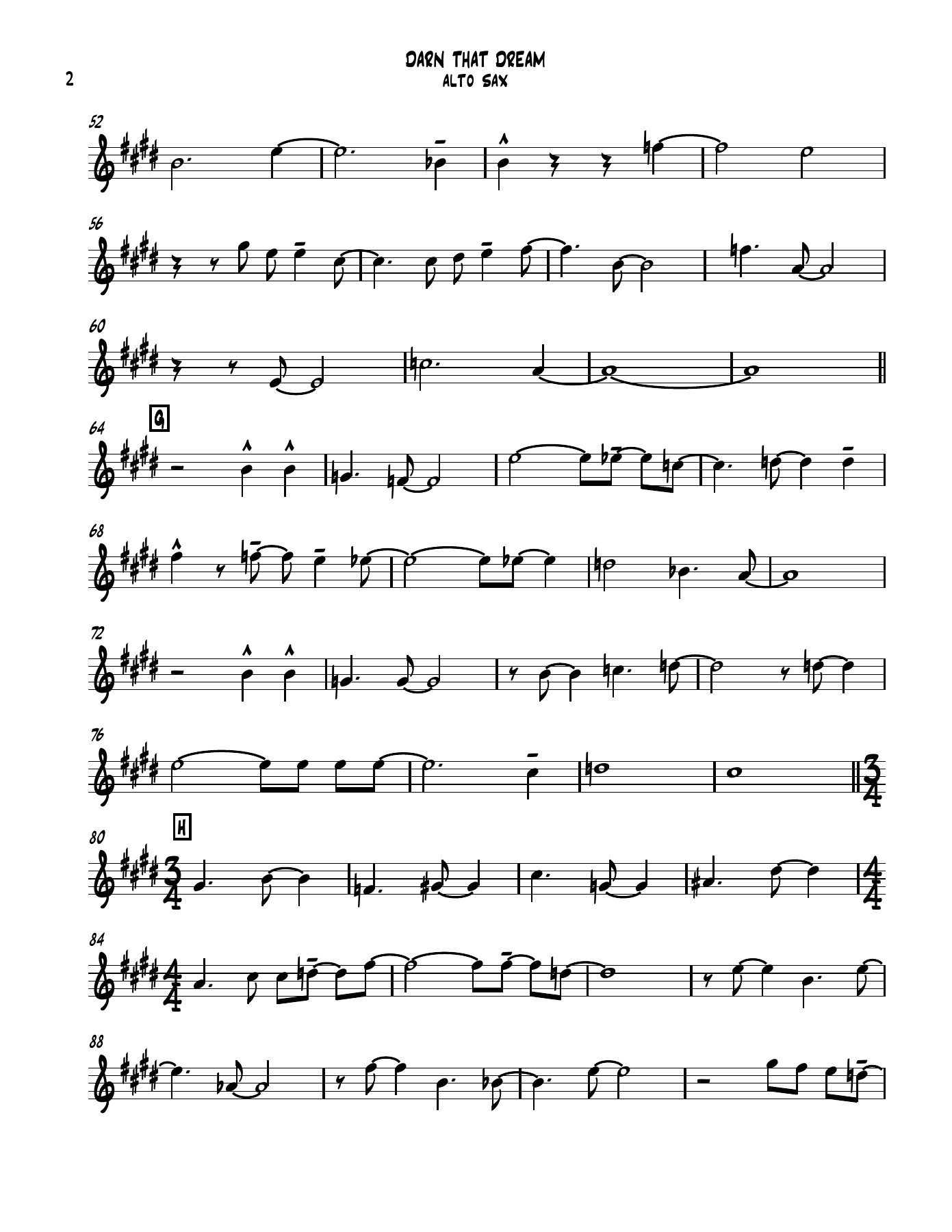 darn that dream 01 alto sax — page 2
