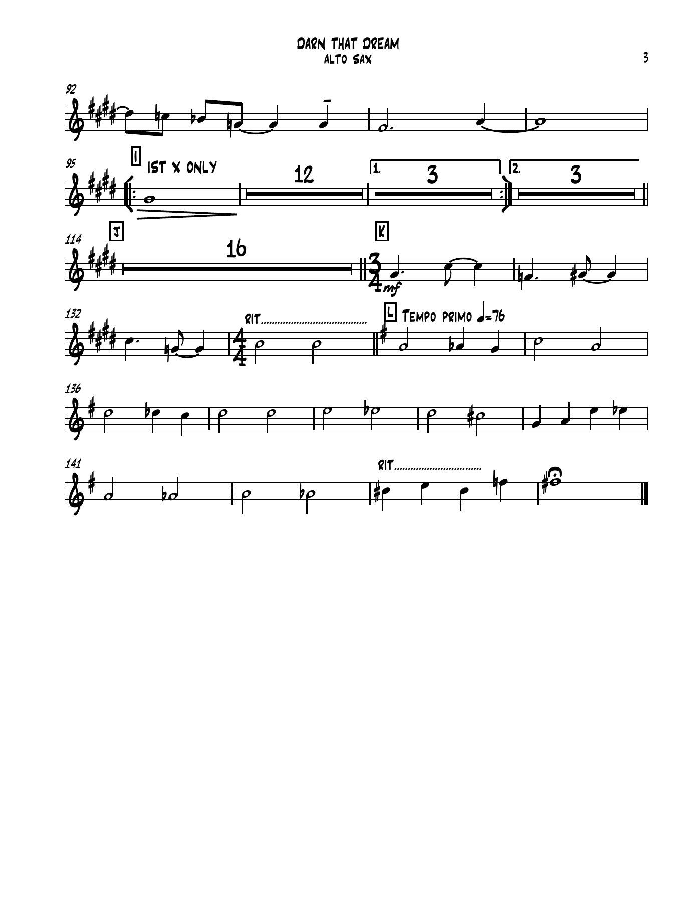 darn that dream 01 alto sax — page 3