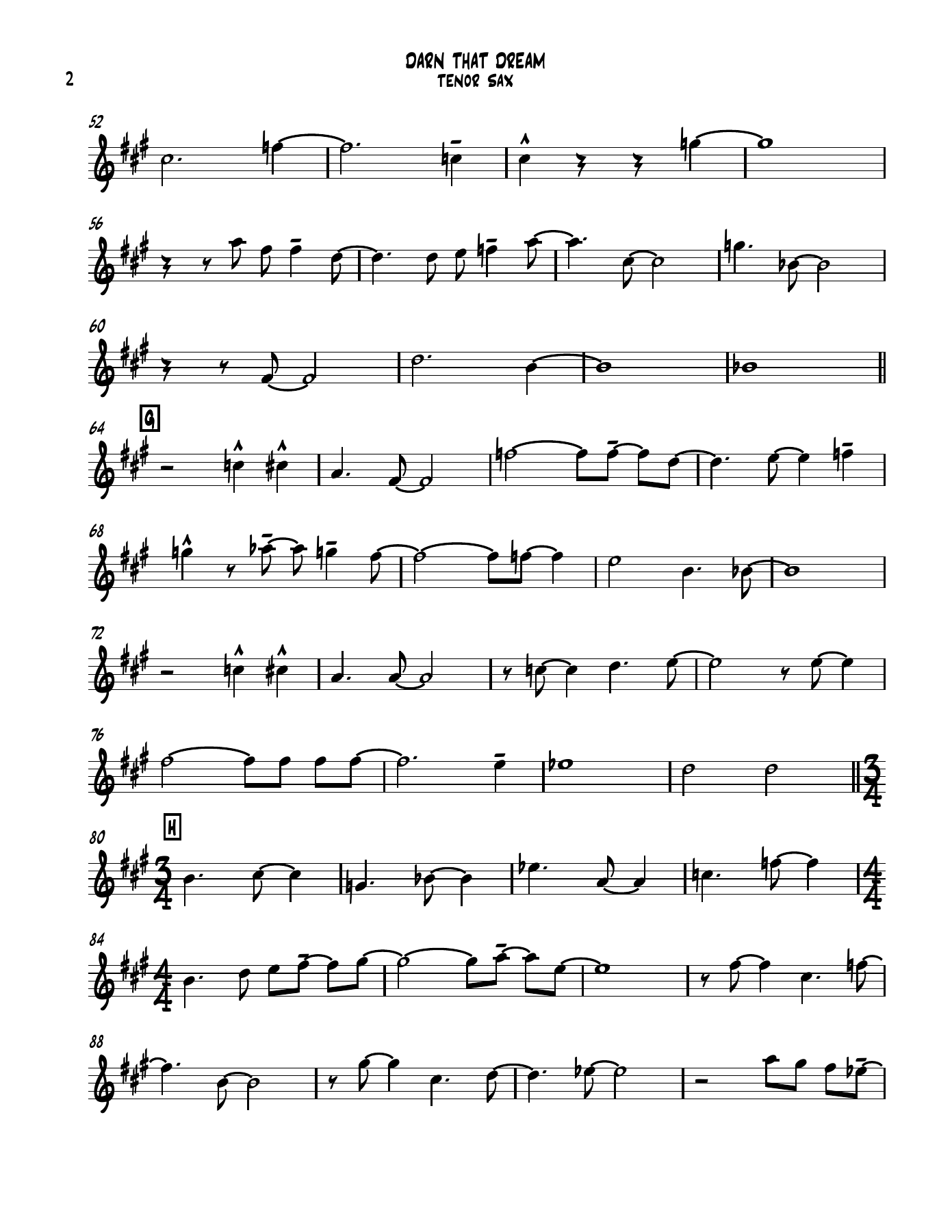 darn that dream 01 tenor sax — page 2