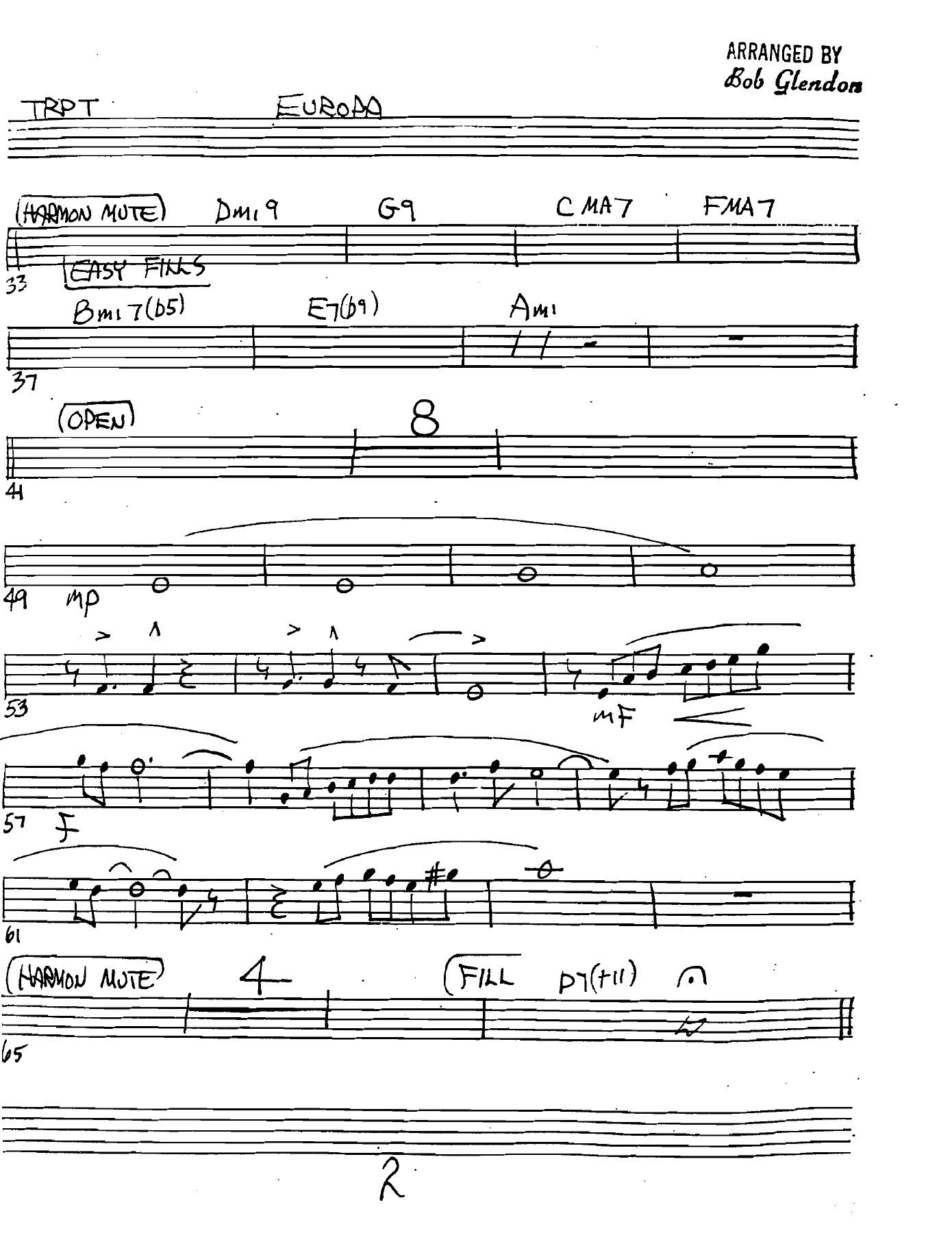 Europa Trumpet — page 2