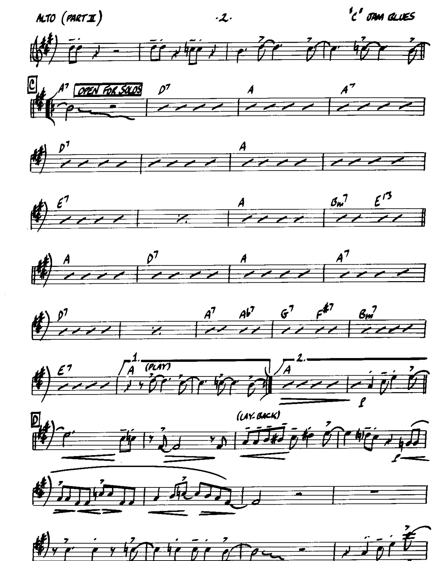 C Jam Blues — page 2