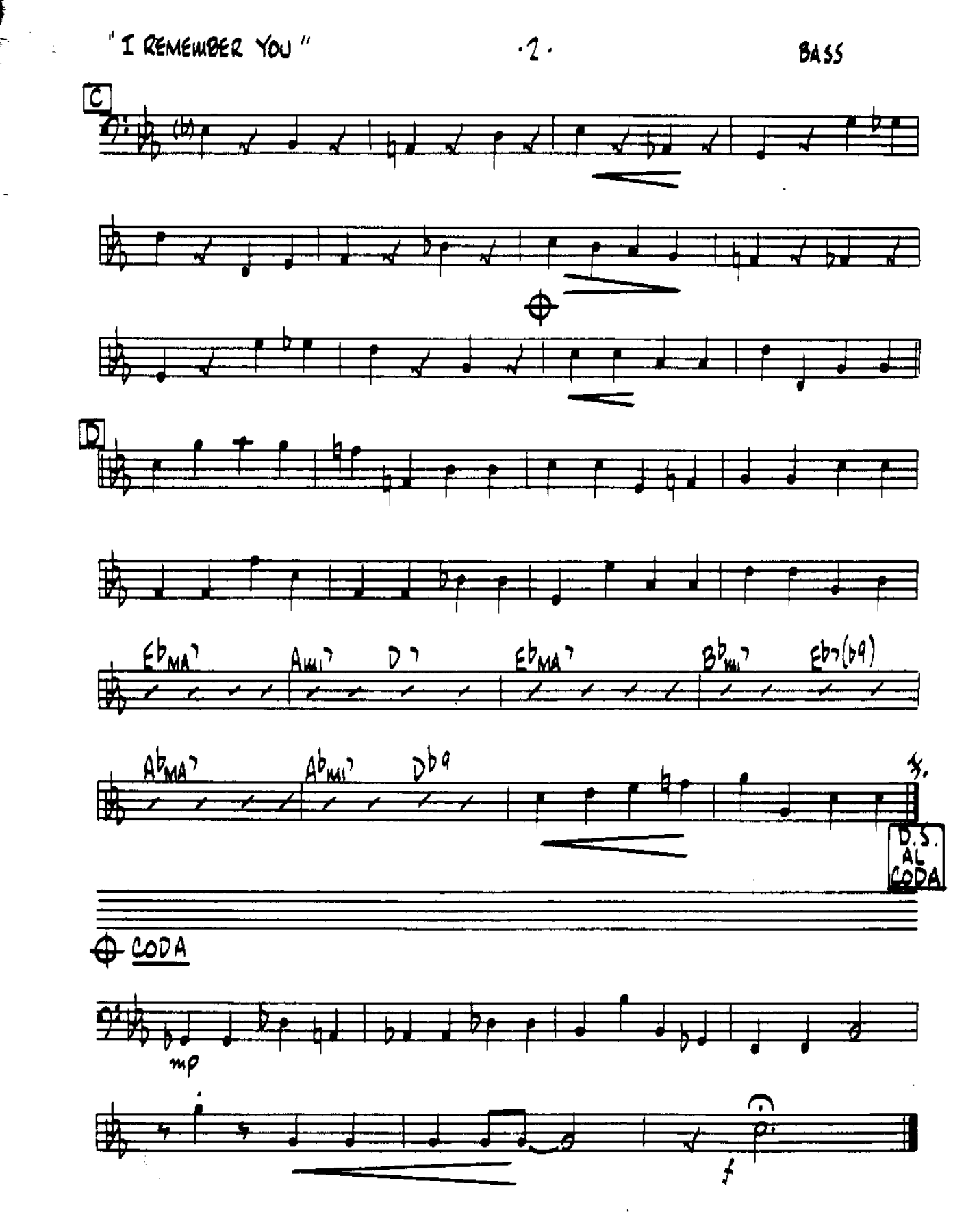 I Remember You-Bass — page 2