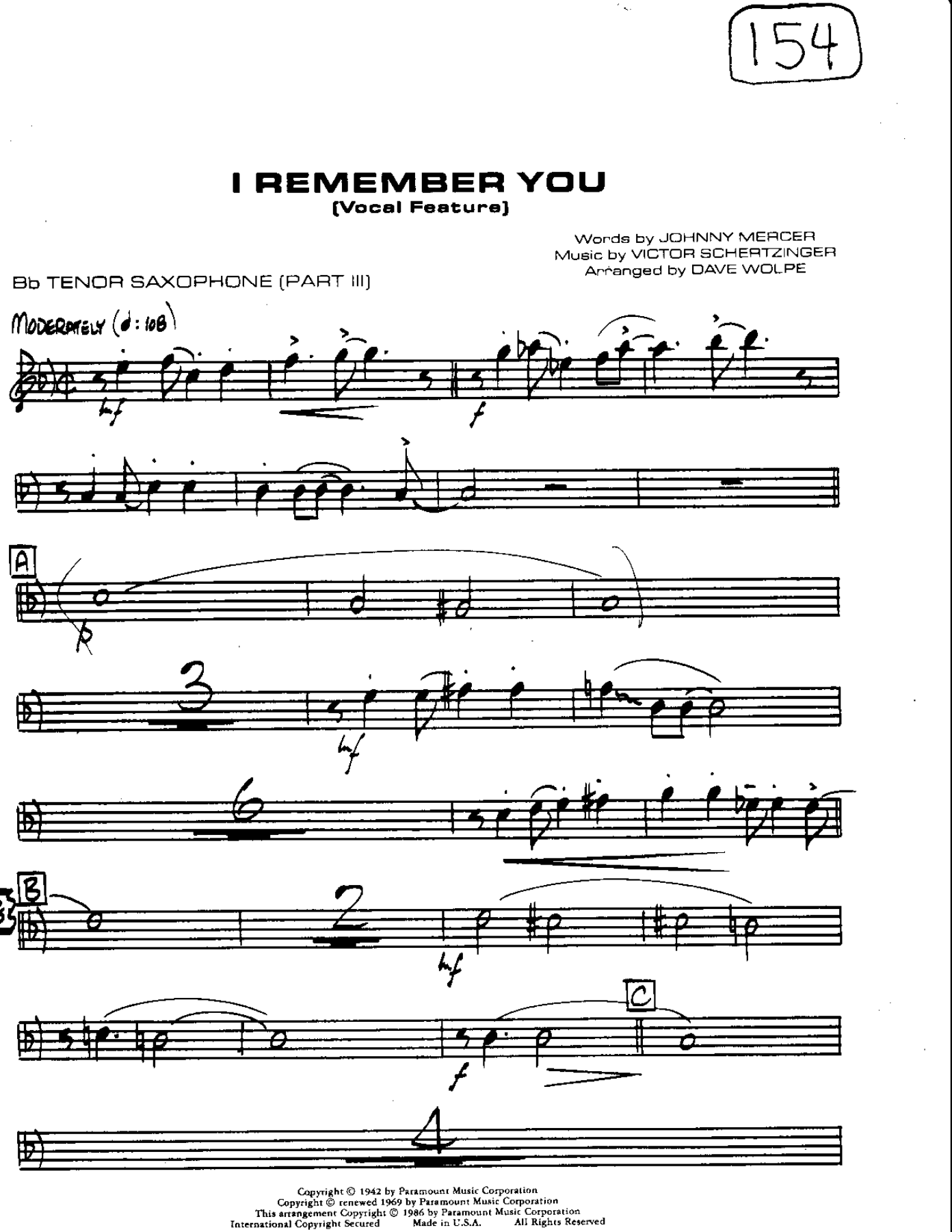 I Remember You-Tenor — page 3
