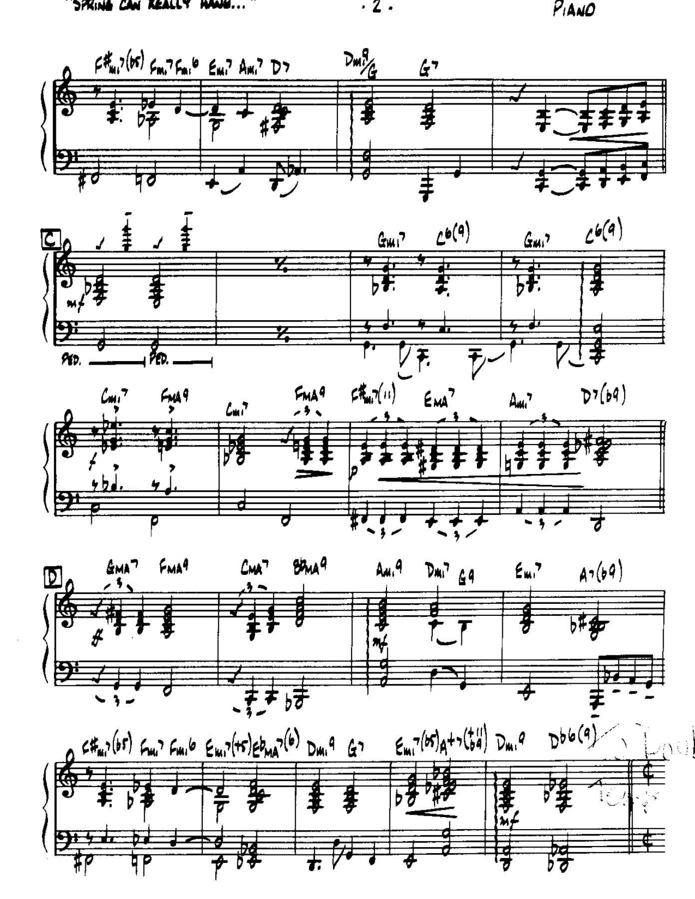 Spring can really Hang you-Piano — page 2