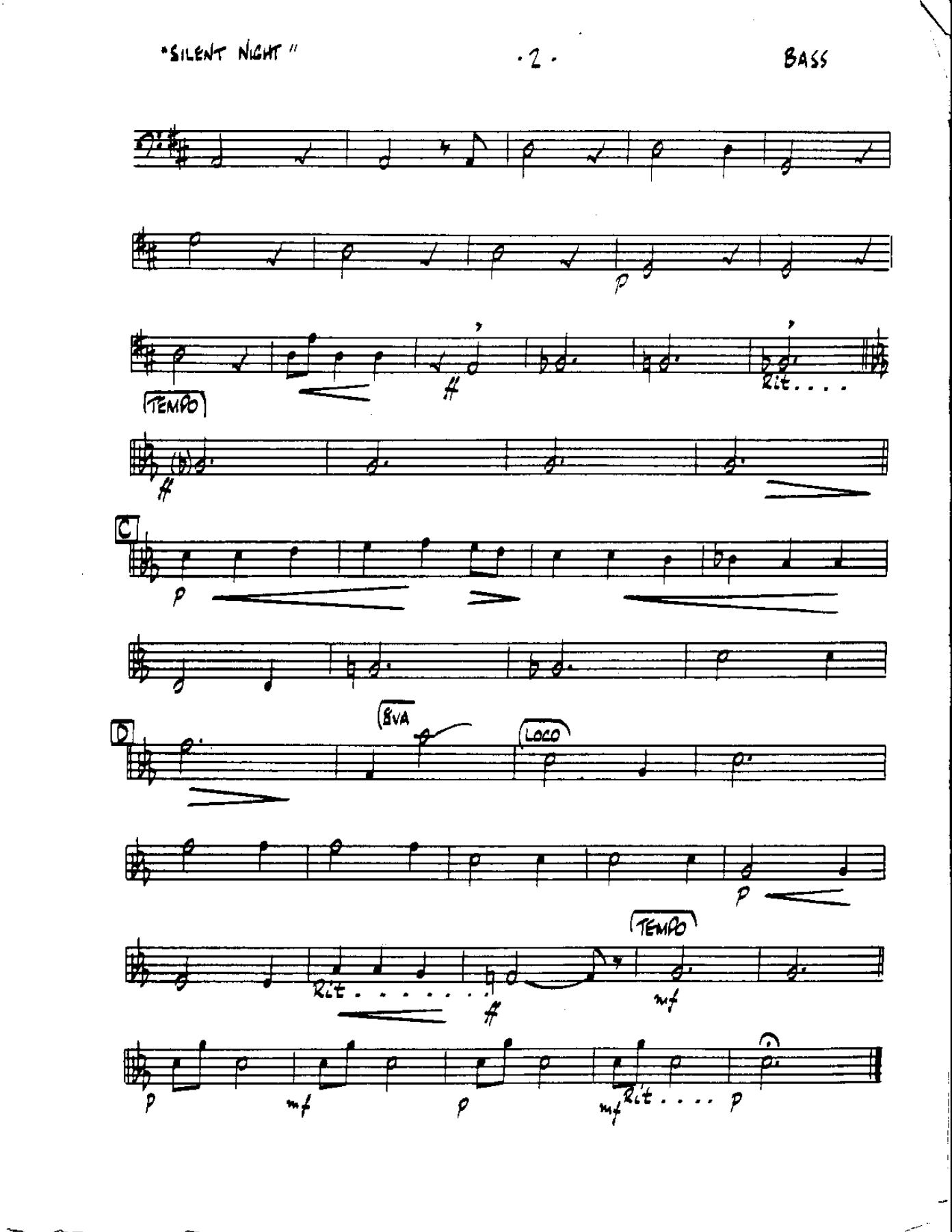 Circle 104-Silent Night-Bass — page 2