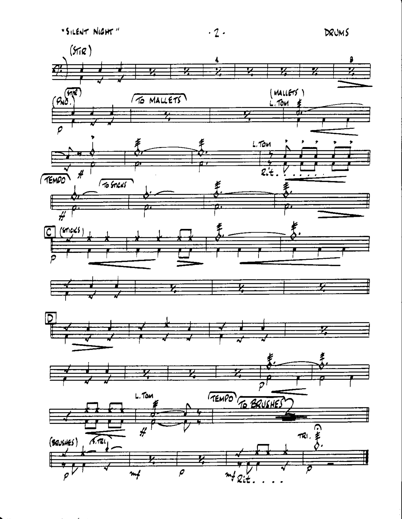 Circle 104-Silent Night-Drums — page 2