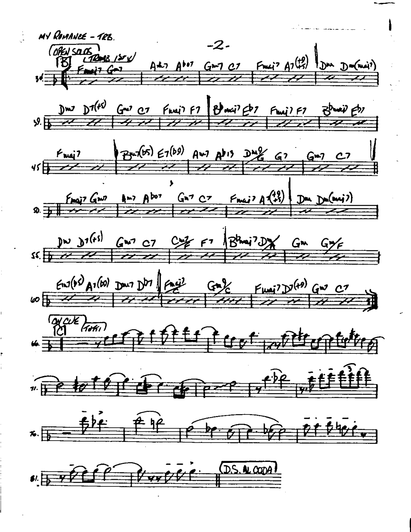 My Romance-Trombone — page 2