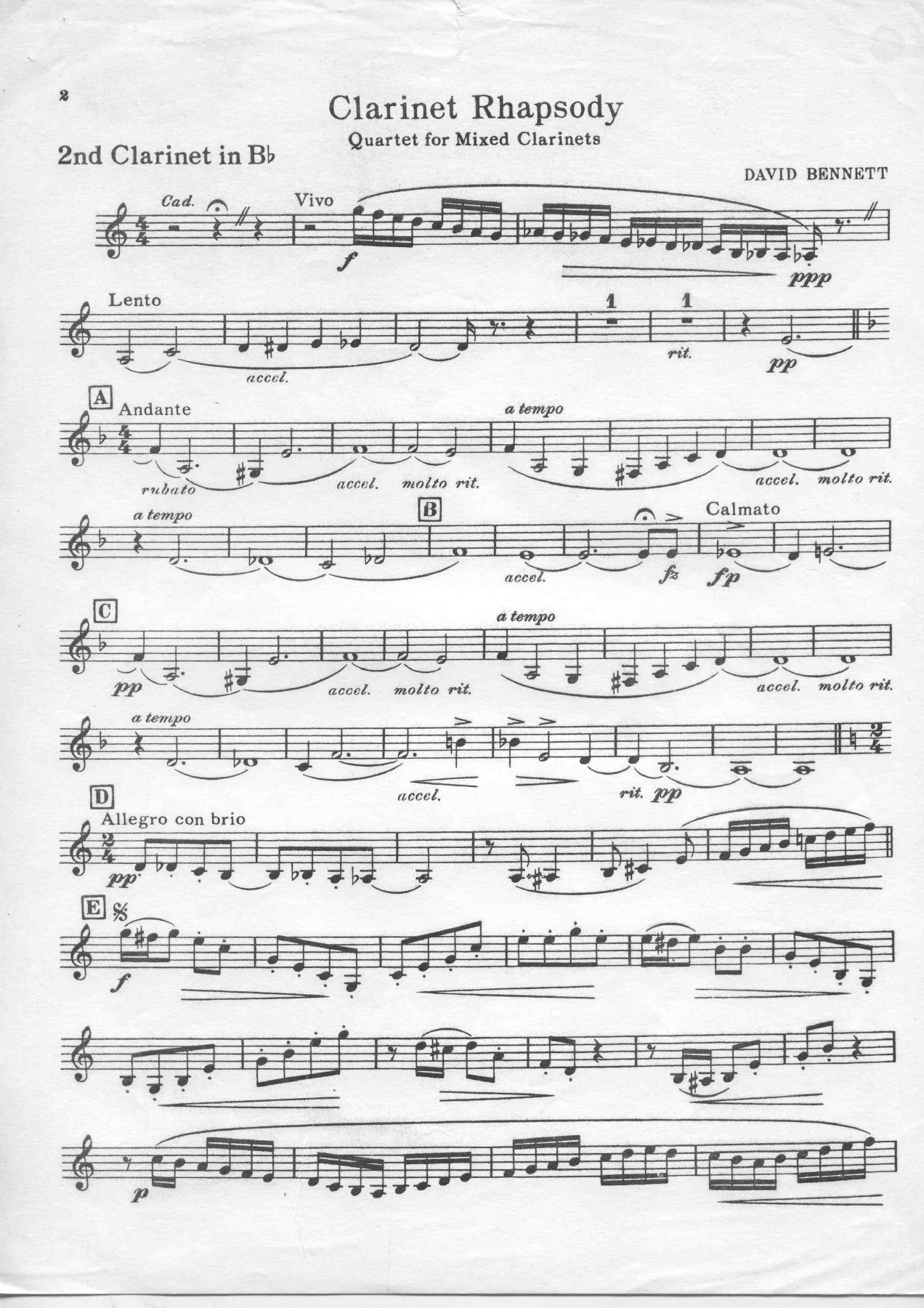 6 Quartet Clarinet. — page 3