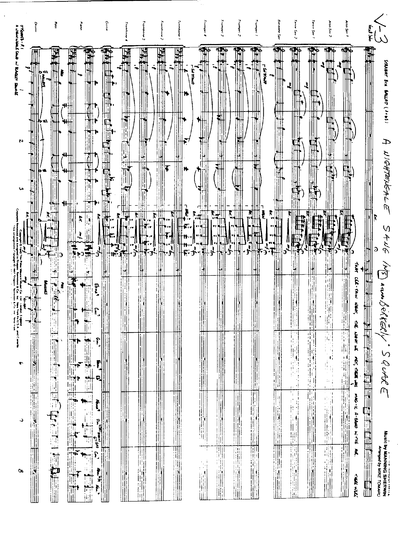 A Nightingale Sang In Berkeley Square — sheet music preview