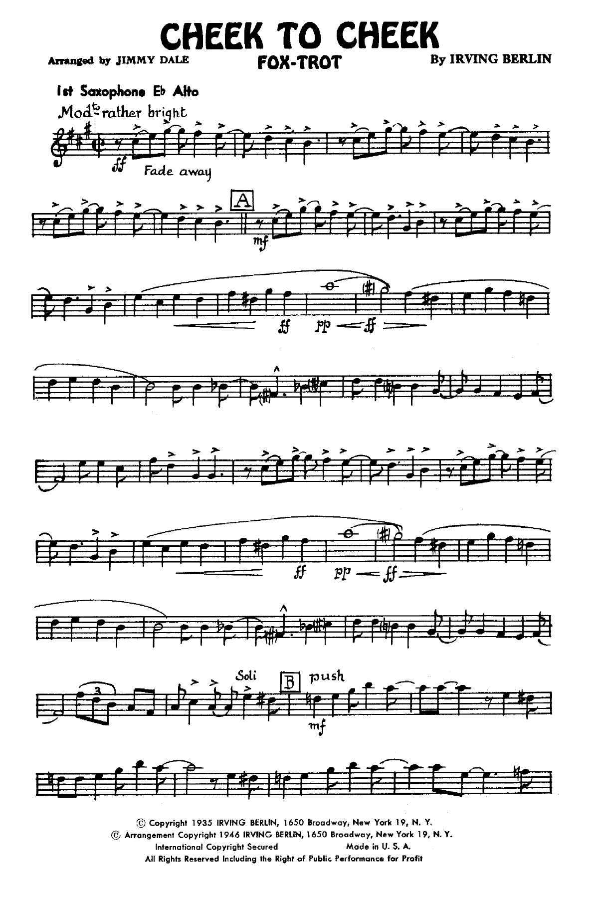 Cheek To Cheek (J.Dale) Combo — page 2