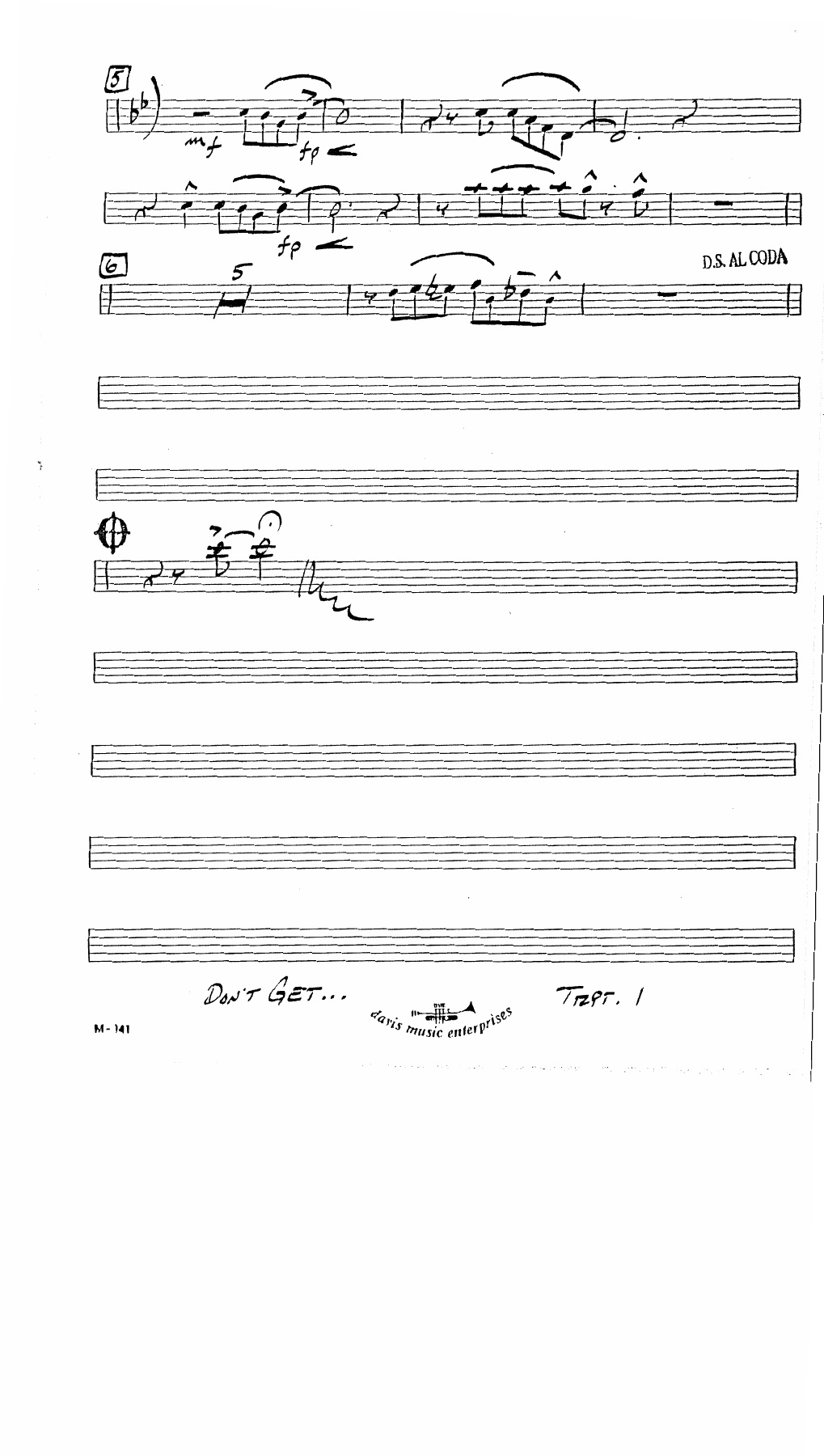 Don't Get Around Much Anymore (Bob Russel & Duke Ellington) (arr. R. Davis) — page 2