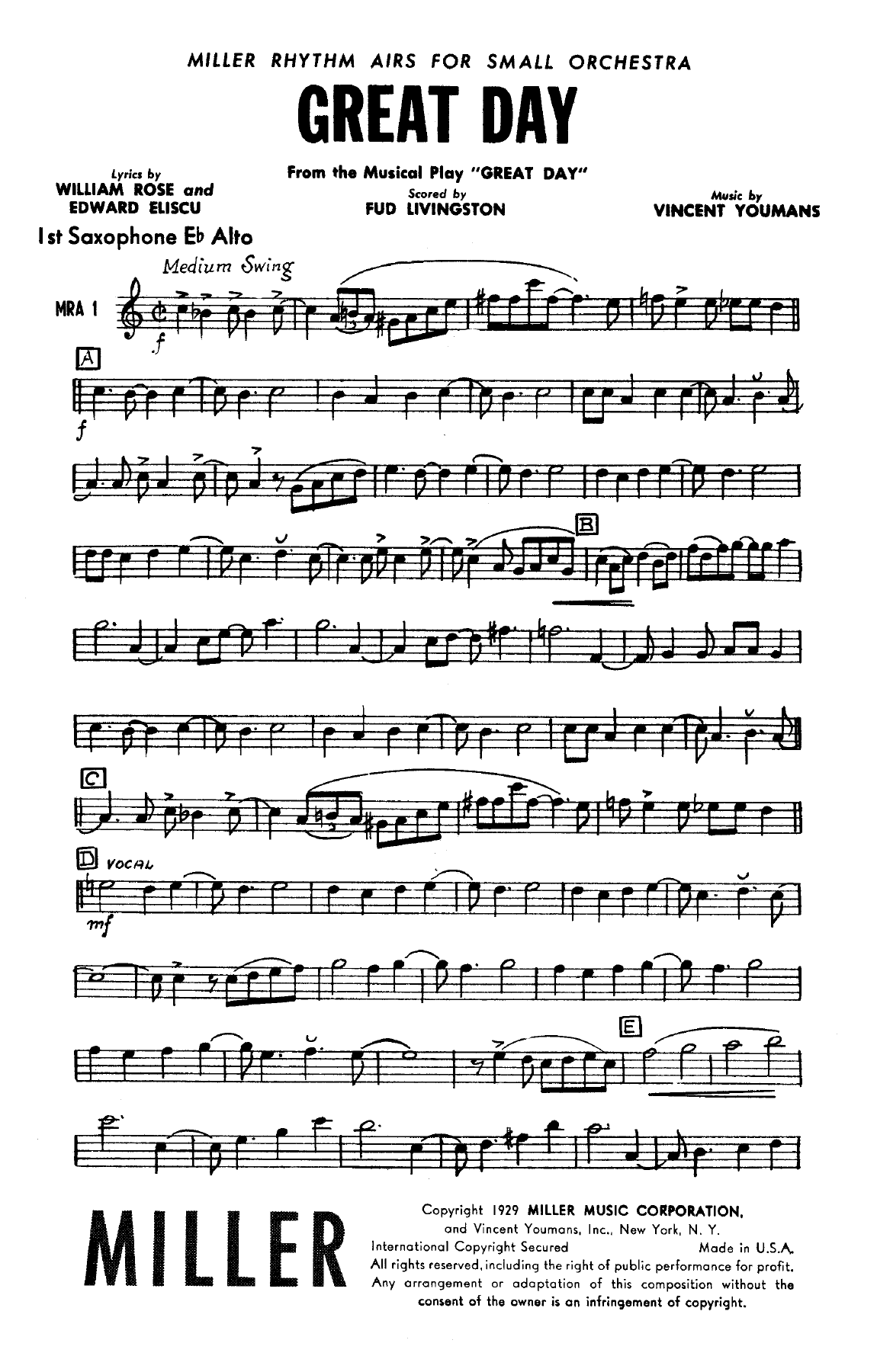 Great Day (F.Livingston) Combo — page 3
