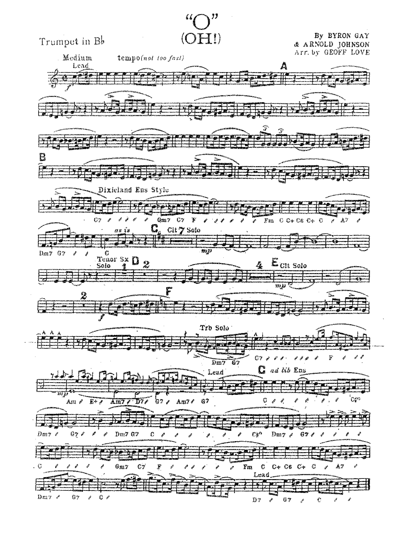O (oh!) — sheet music preview