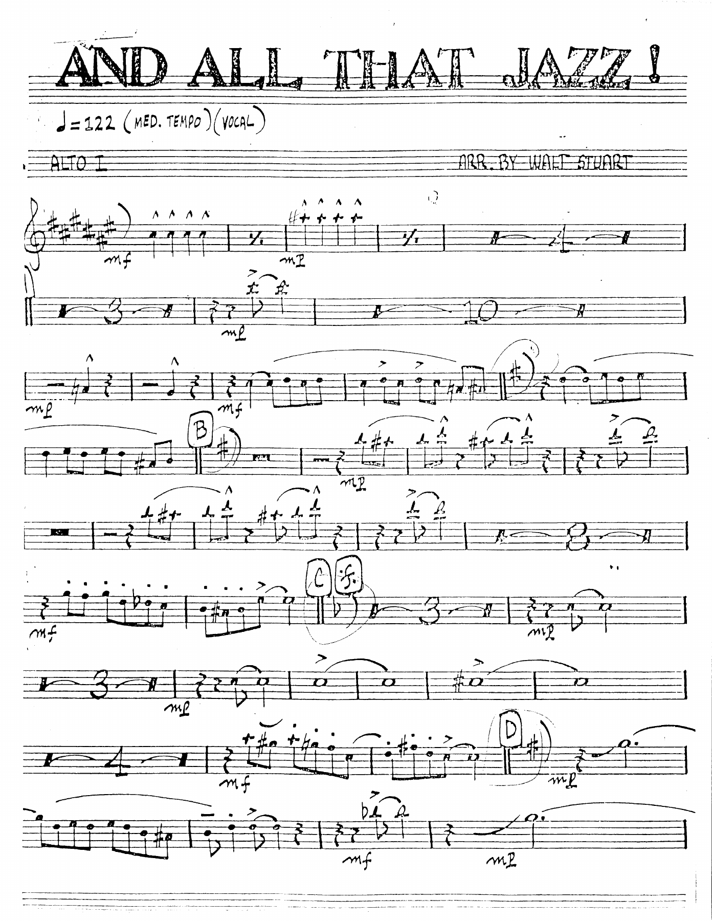 And All That Jazz [W.Stuart) Vocal — sheet music preview
