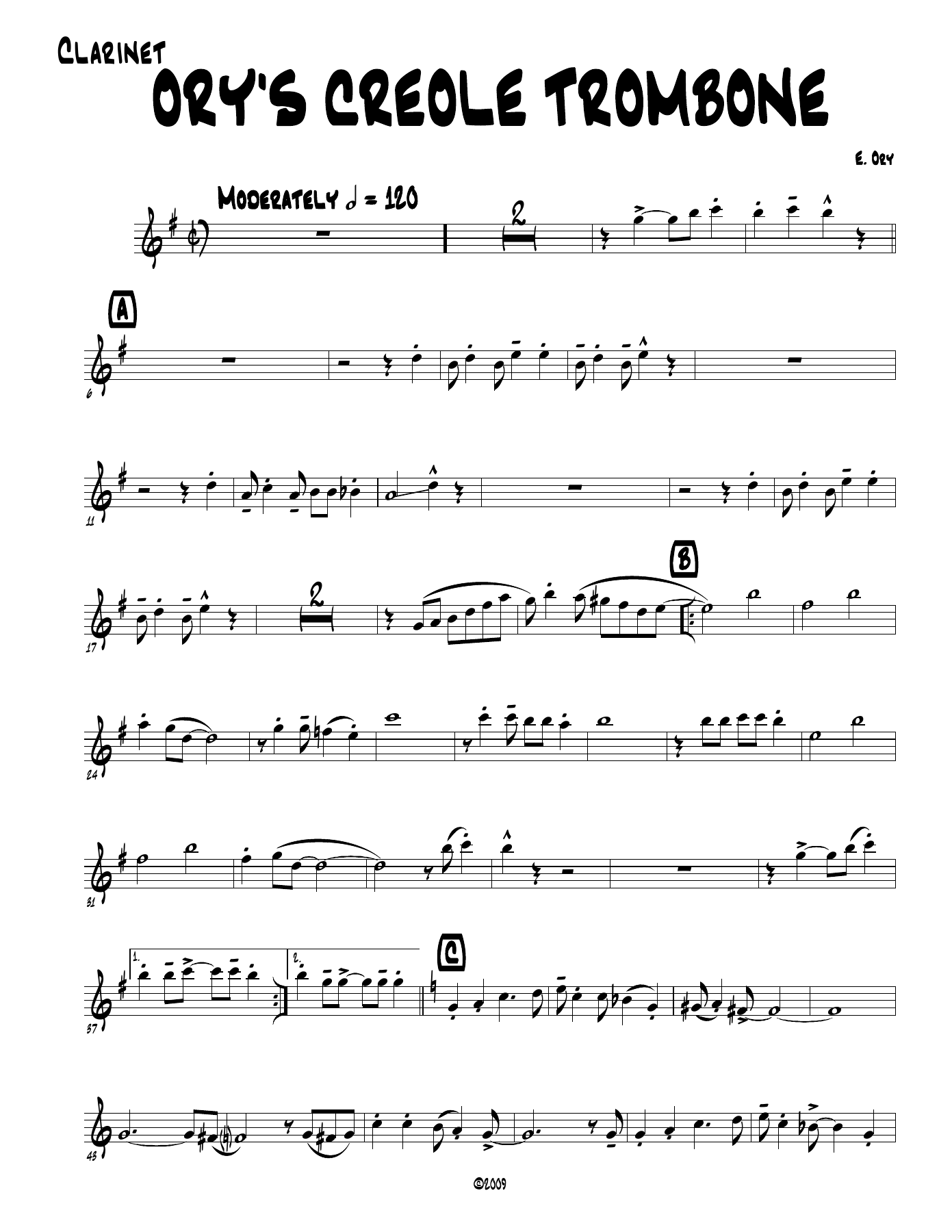 Ory's Creole Trombone (Kid Ory) Unknown — page 3