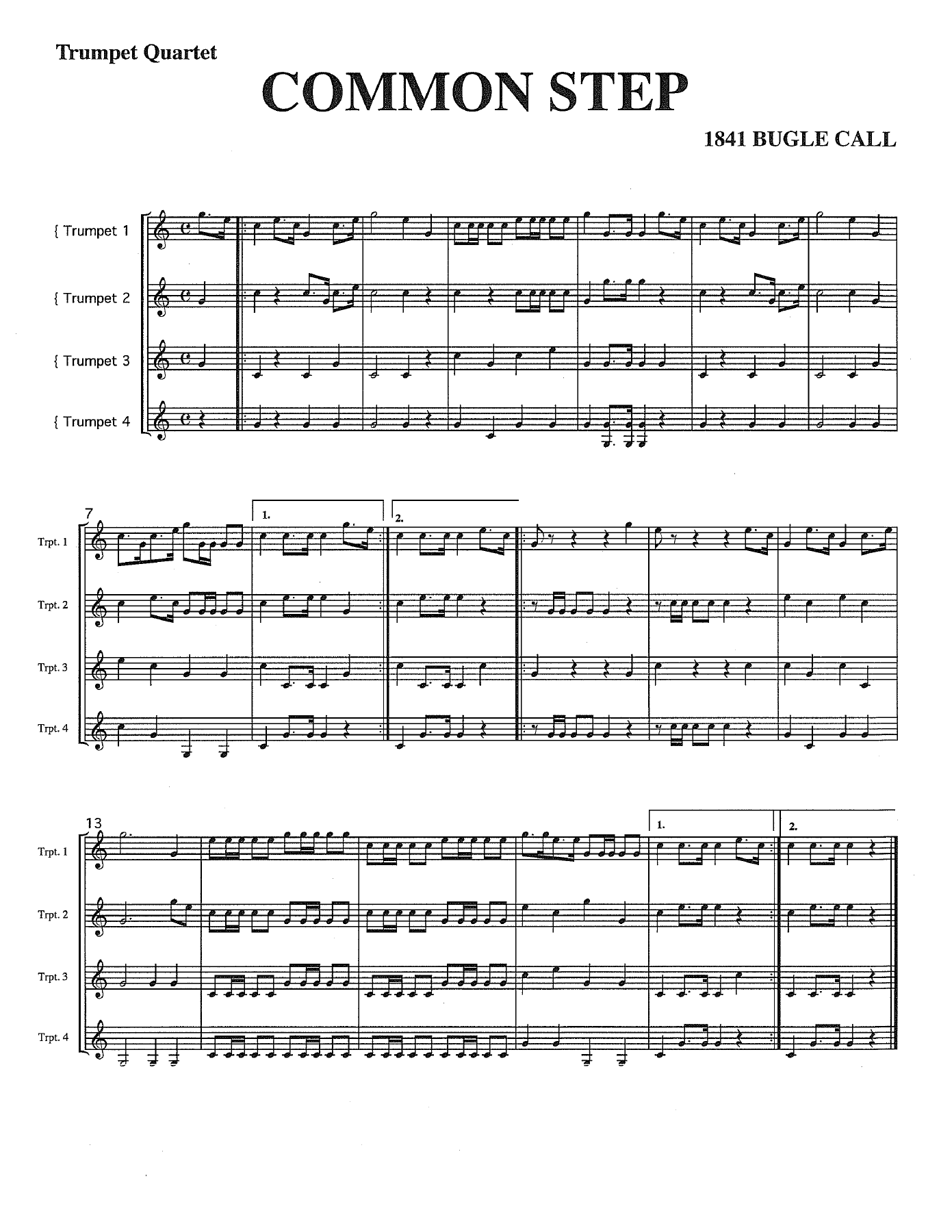 05.-Common-Step — sheet music cover (first page)