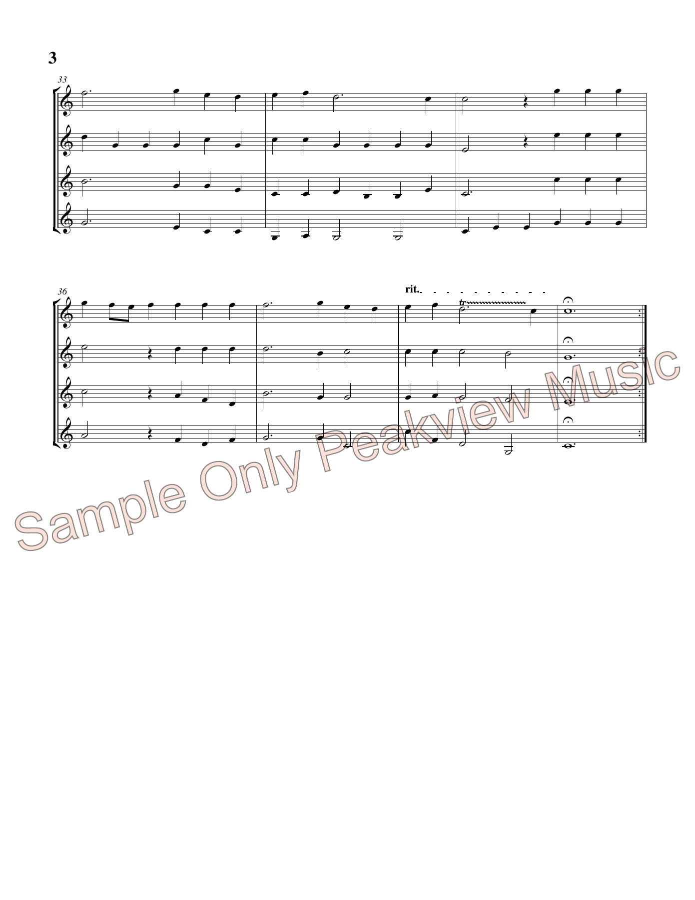 Allegro Maestoso.Trumpet Quartet — page 3