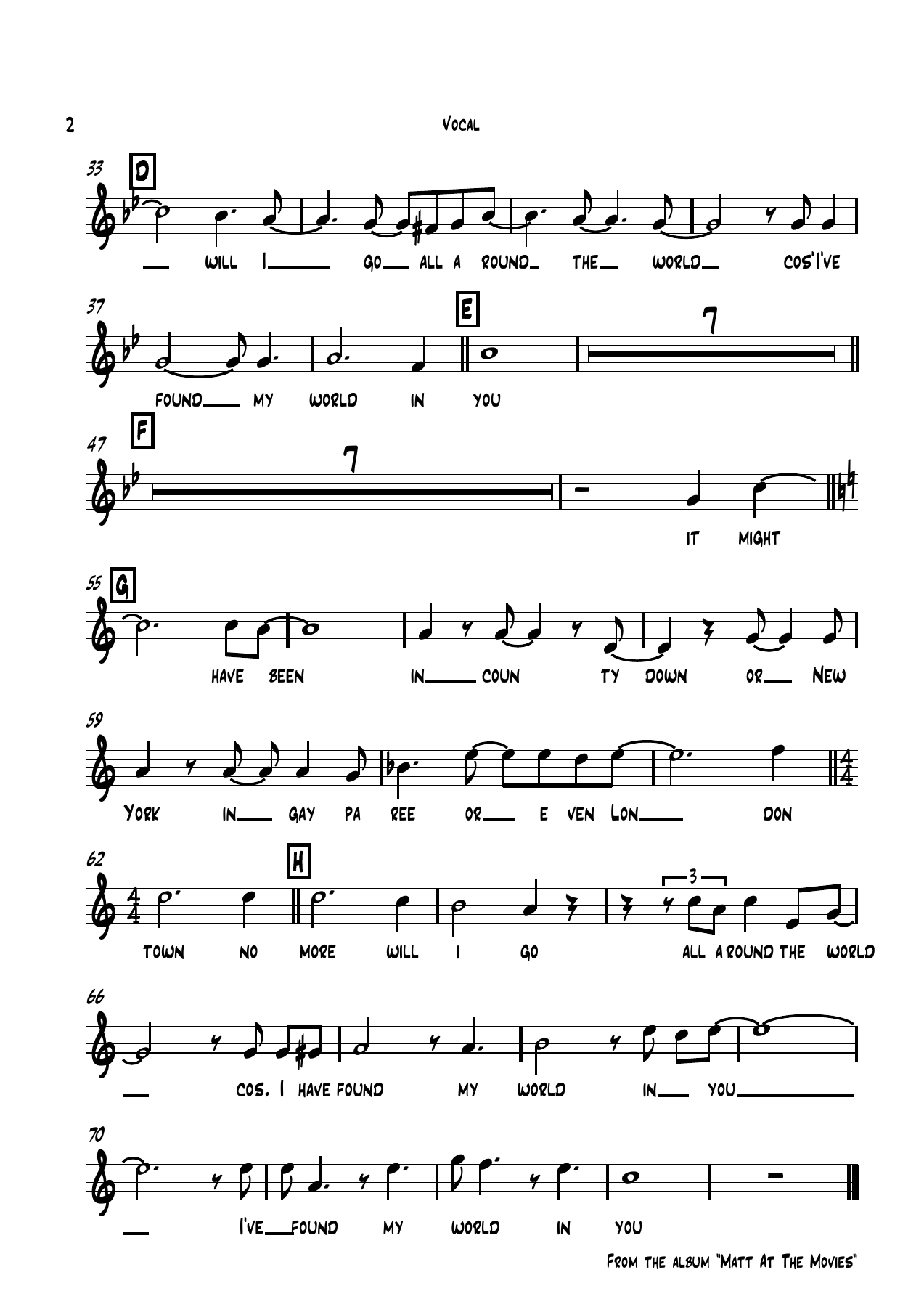 Around The World (J.Farley) Matt Monro — page 2