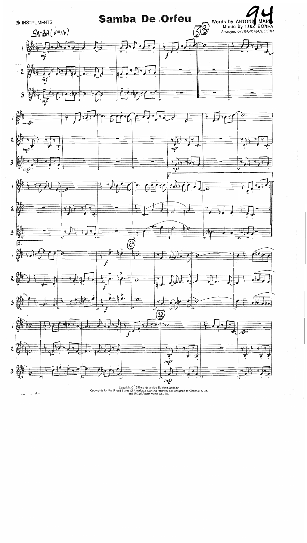Samba De Orfeu (F.Mantooth)  Combo — page 3