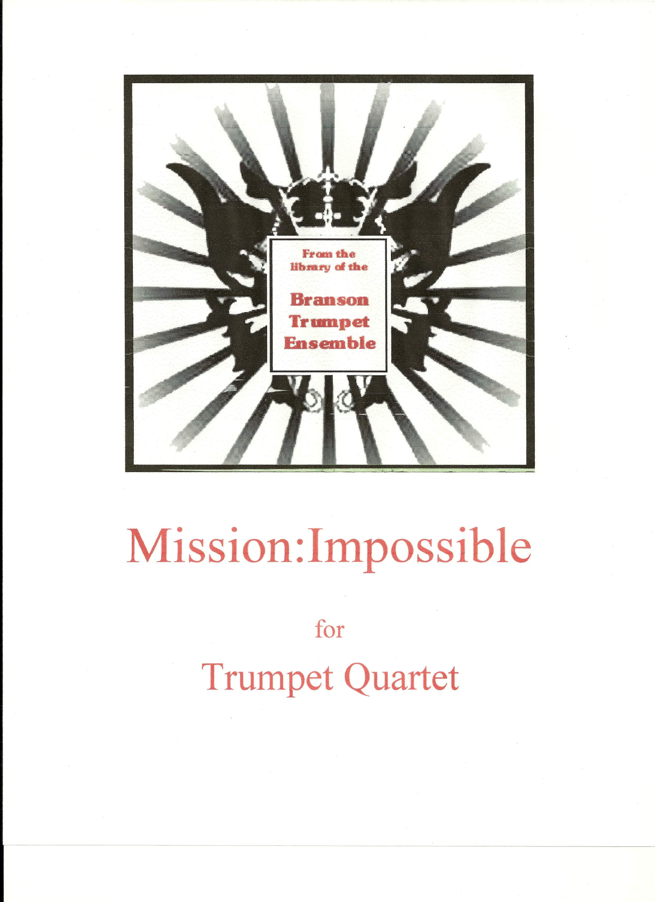 Mission-Impossible-Parts-and-score — Small Ensemble sheet music arranged by Mr. X | Jazz Standard