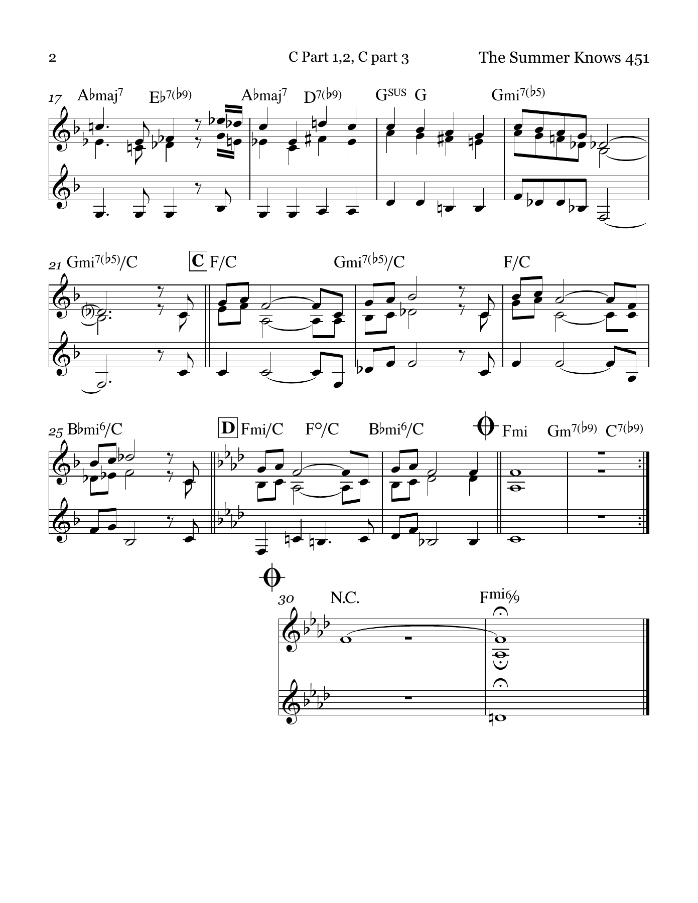 The Summer Knows (M.Legrand) Combo — page 2
