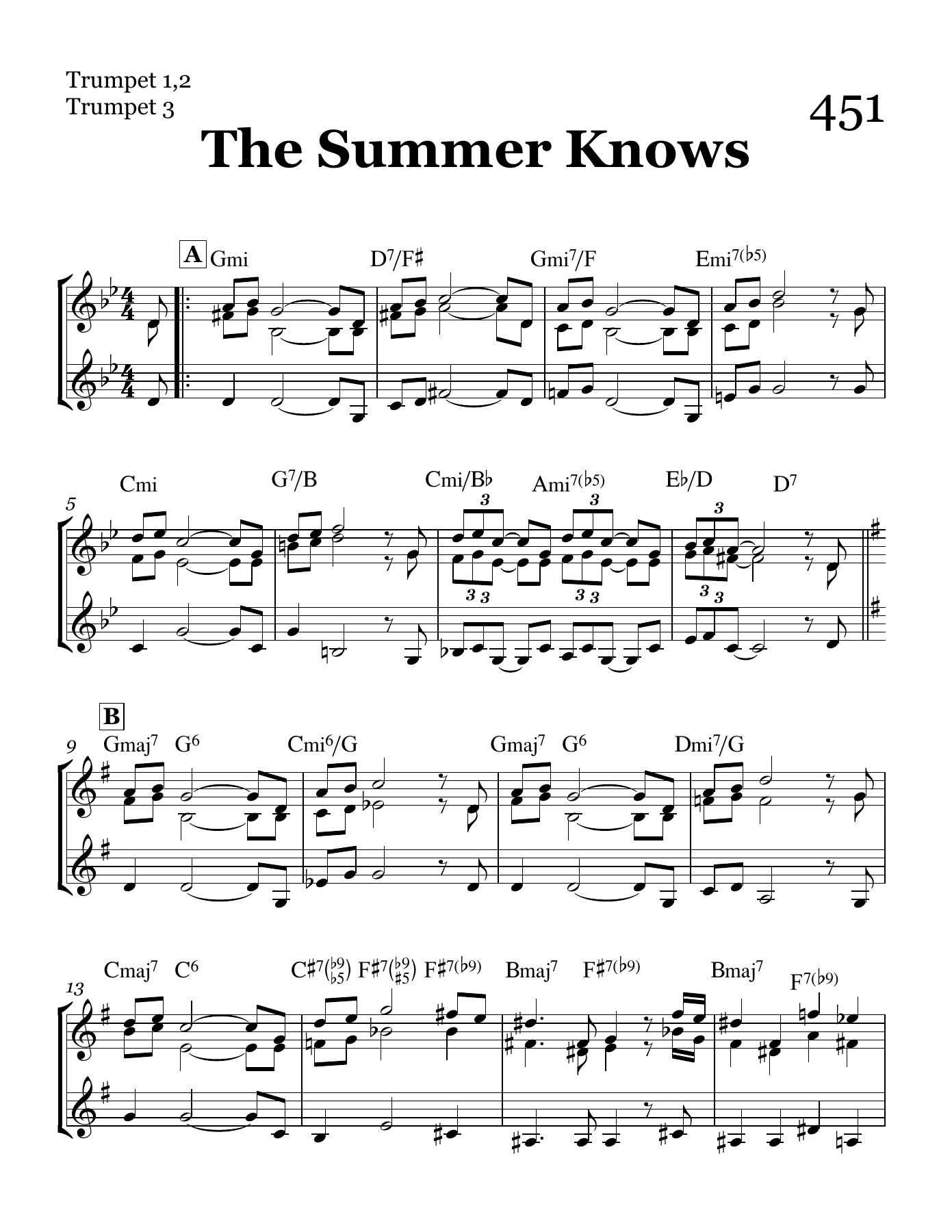 The Summer Knows (M.Legrand) Combo — page 3