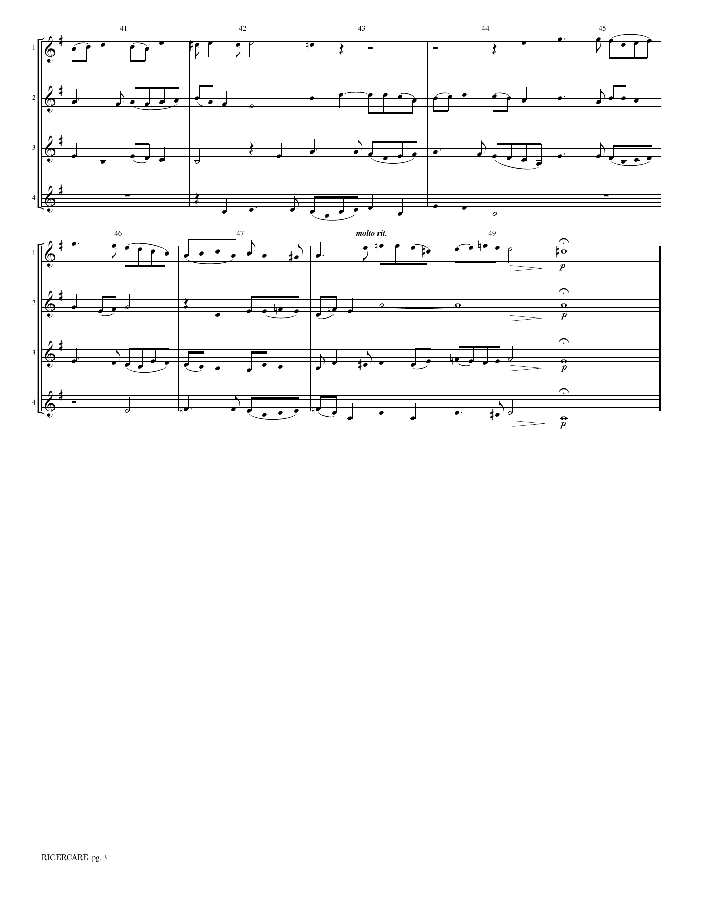 RICERCARE — page 3