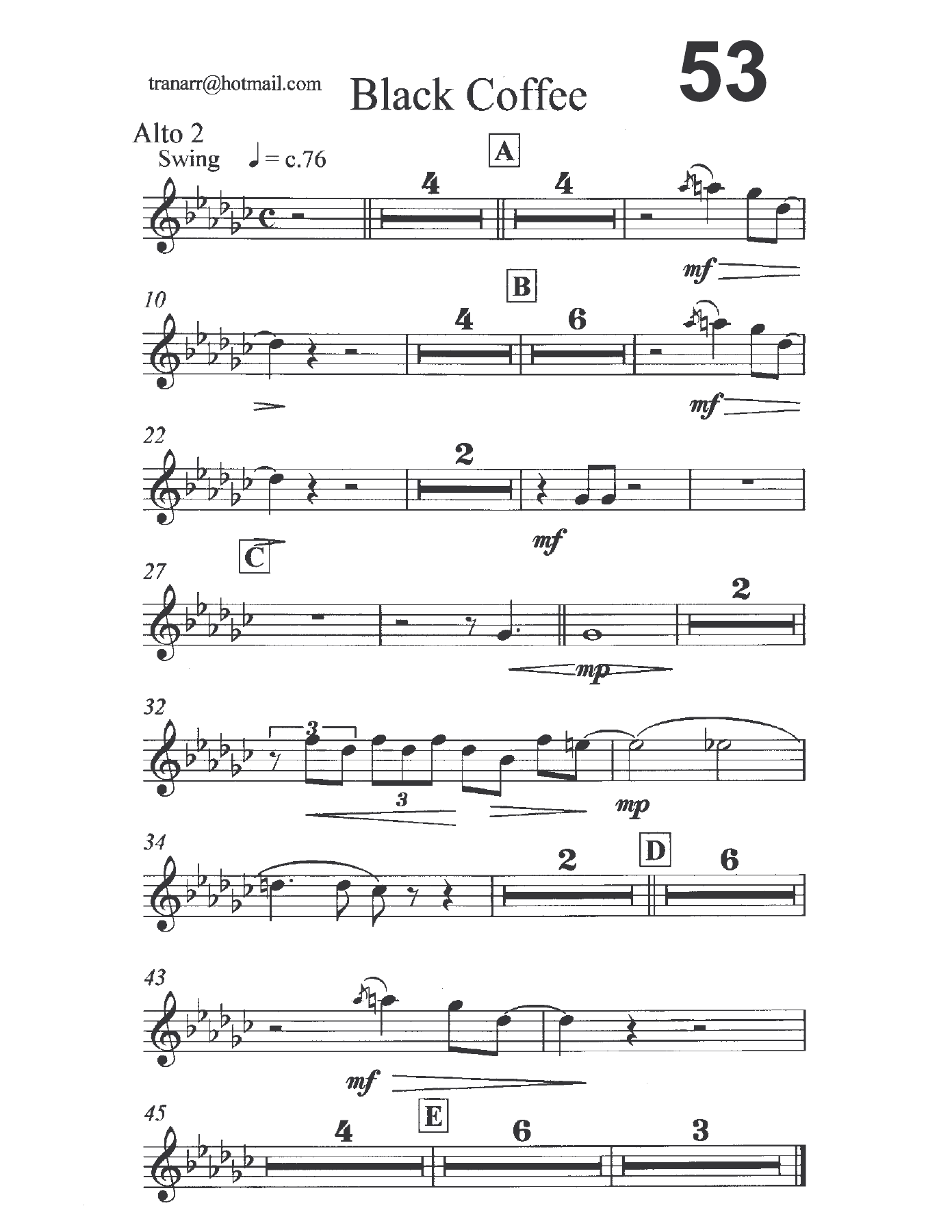 Black Coffee Vocal in A — page 2