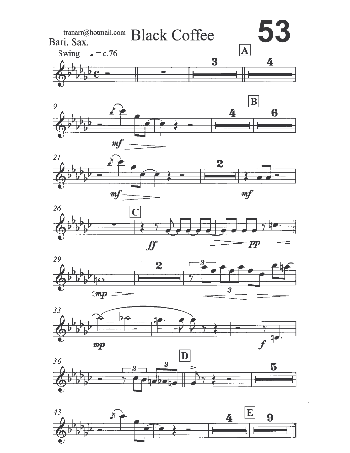 Black Coffee Vocal in A — page 3