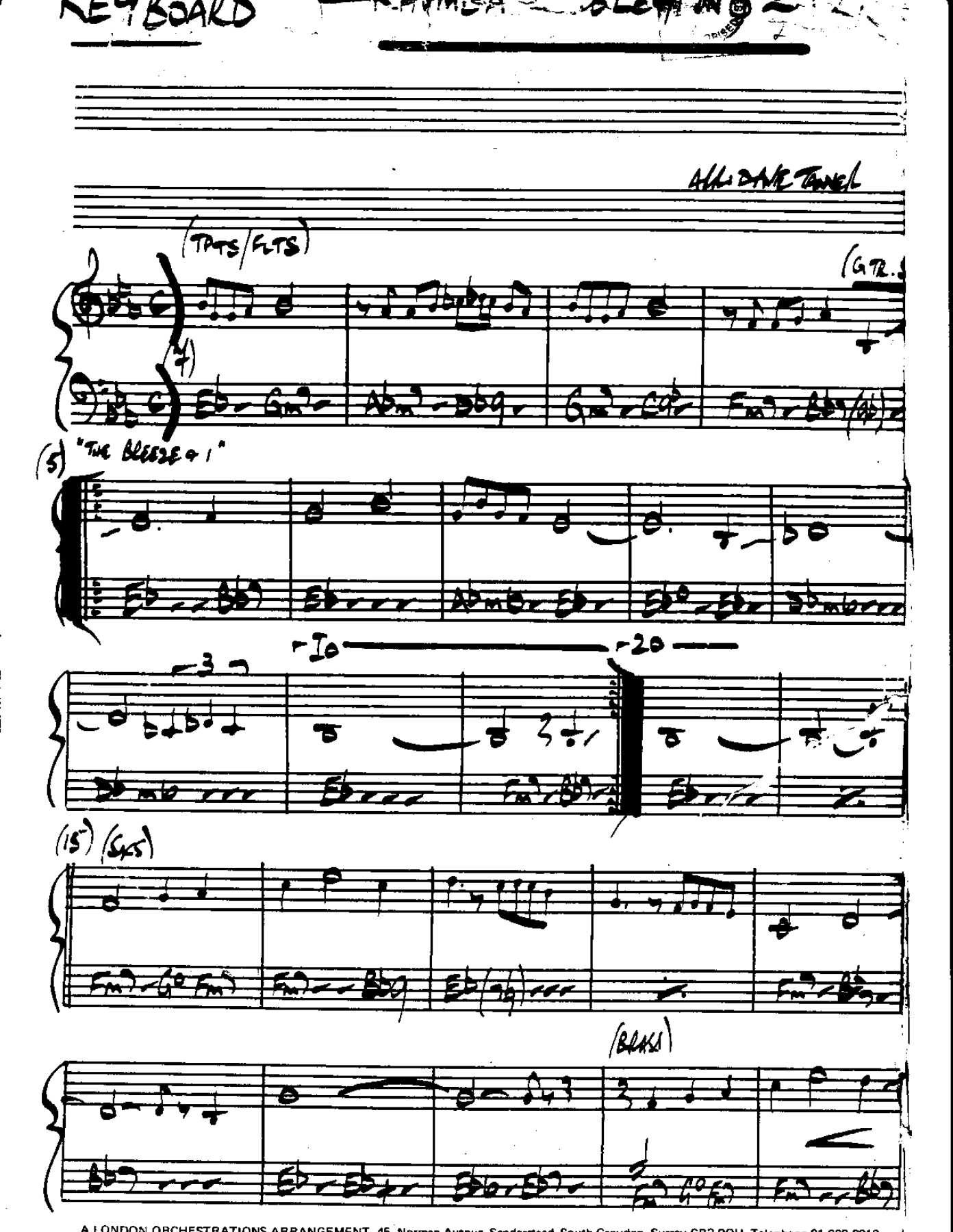 Rhumba Medley #2 — Small Ensemble sheet music arranged by Mr. X | Jazz Standard