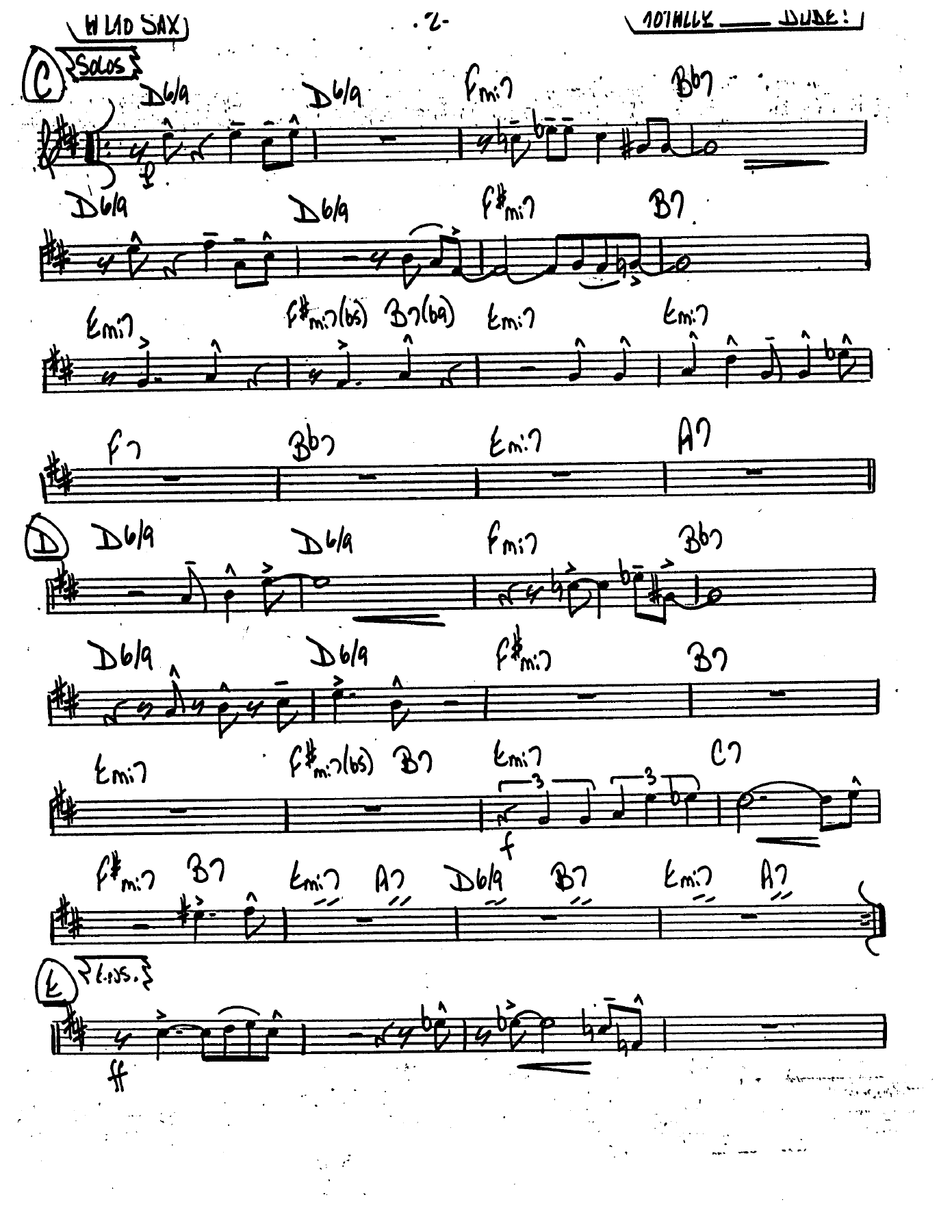 Totally Outa Nowhere, Dude! (T.Kubis) Combo — page 2