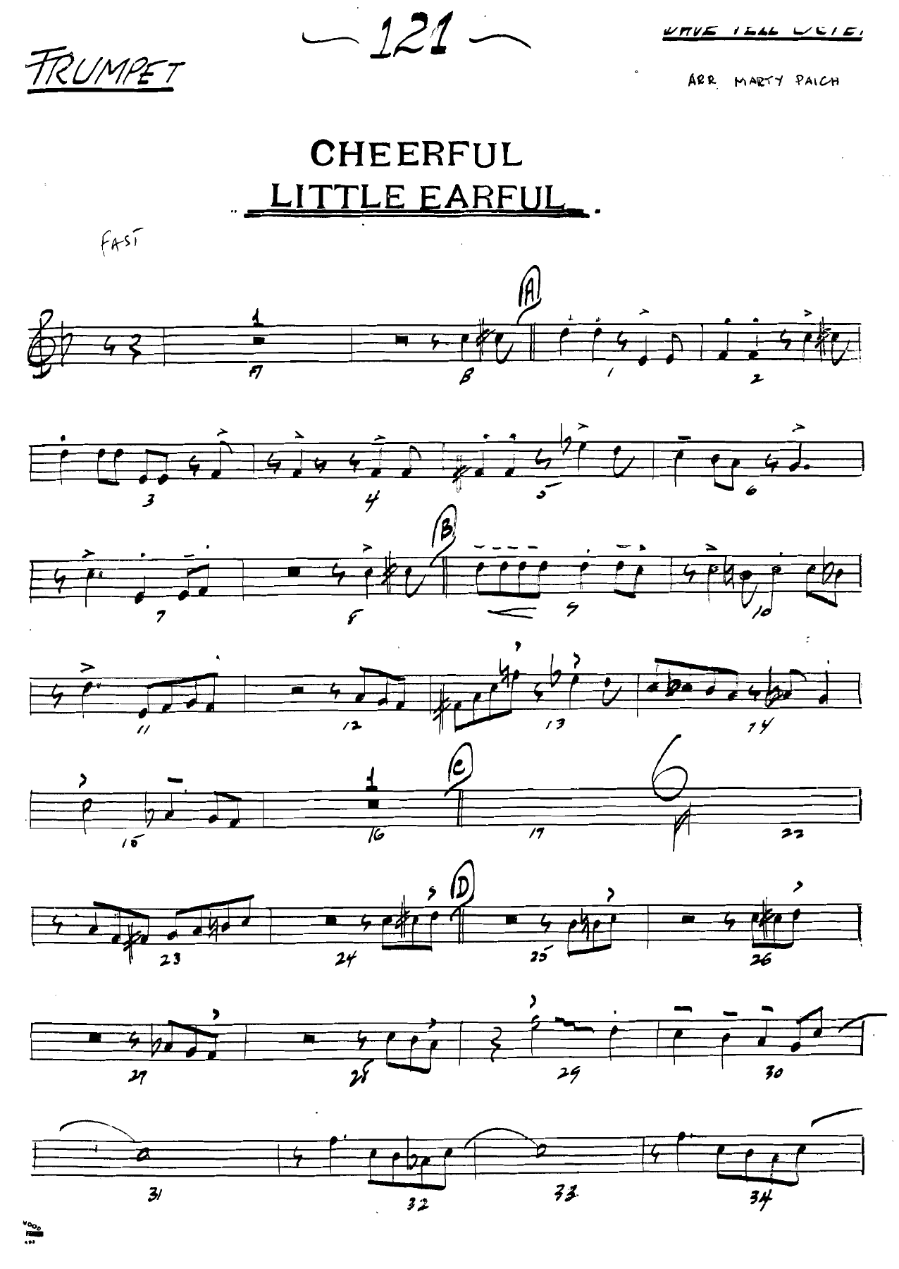 Cheerful Little Earful — sheet music cover (first page)